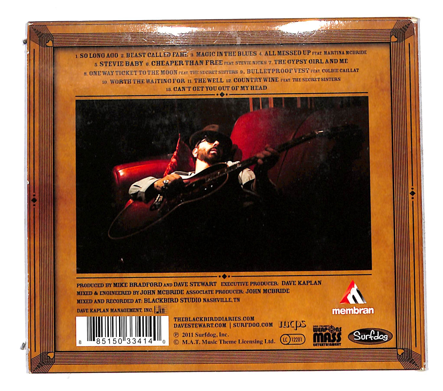 EBOND Dave Stewart - The Blackbird Diaries DIGIPACK CD CD141521