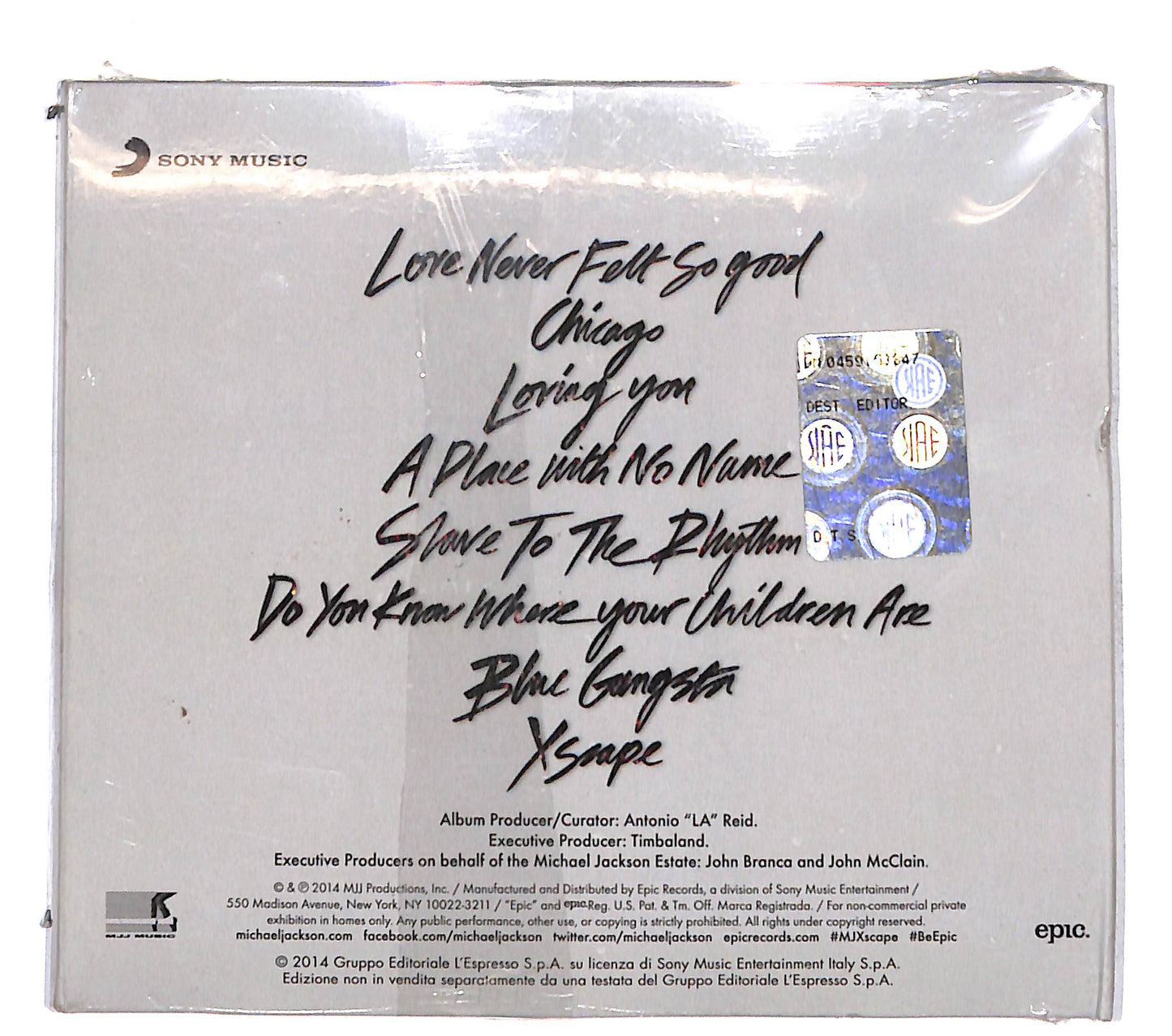 EBOND Michael Jackson - Xscape DIGIPACK CD CD141538