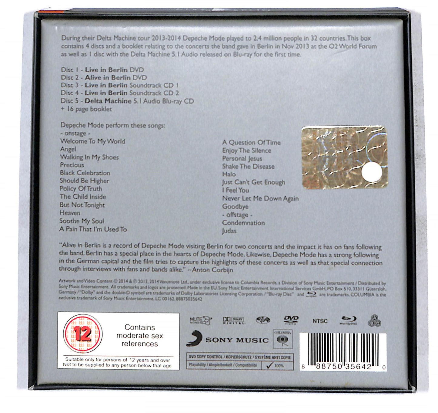 EBOND Depeche Mode - Live In Berlin +2DVD+ BLURAY CD CD141554