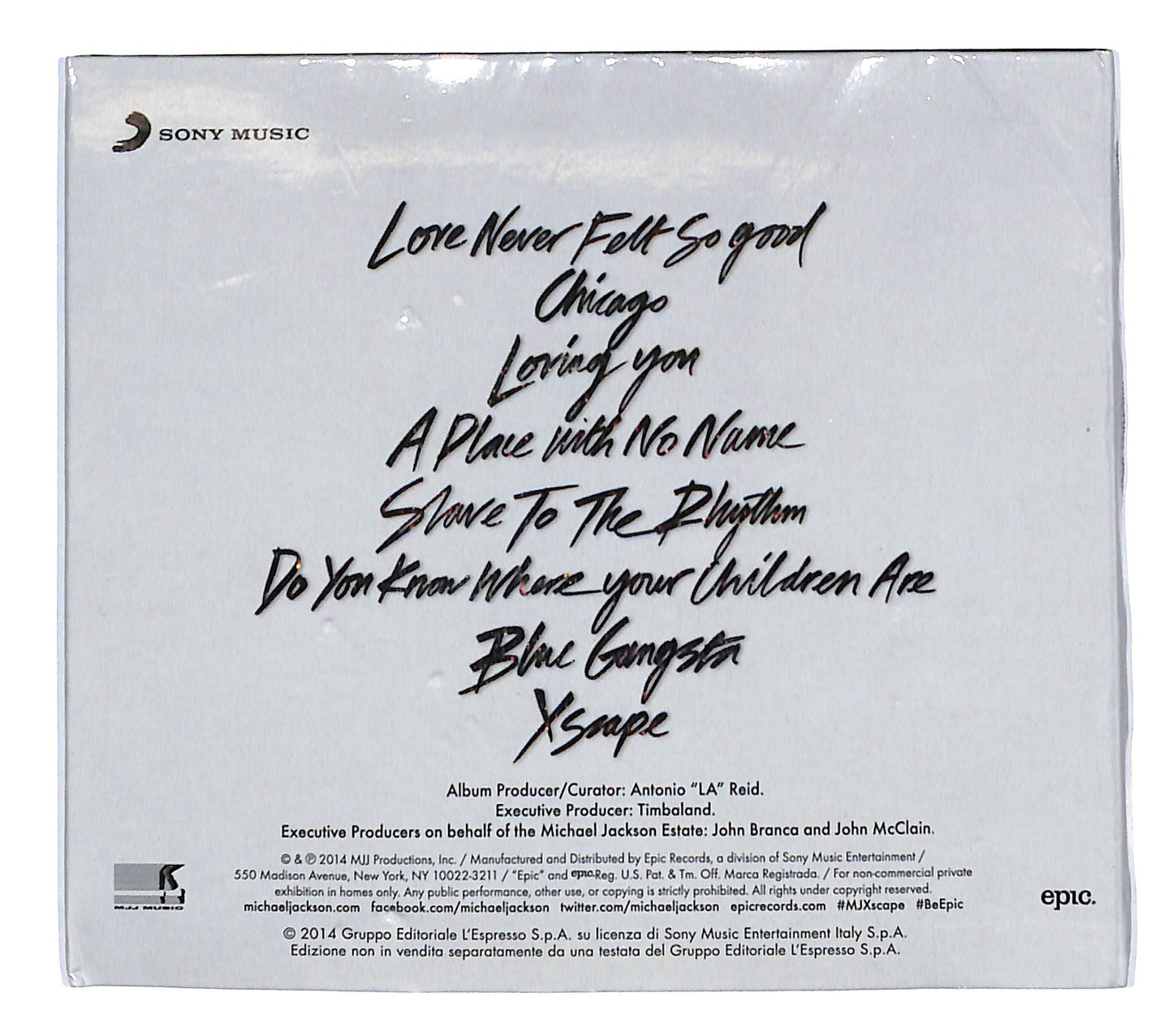 EBOND Michael Jackson - Xscape DIGIPACK CD CD141605
