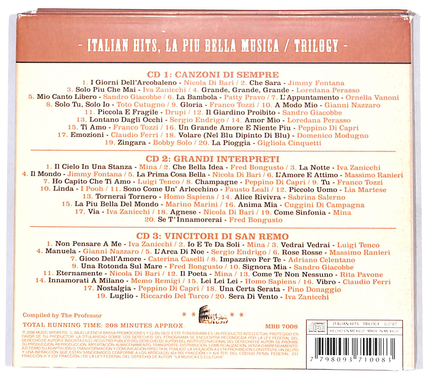 EBOND Various - Italian Hits La Piu Bella Musica - Trilogy CD CD142016