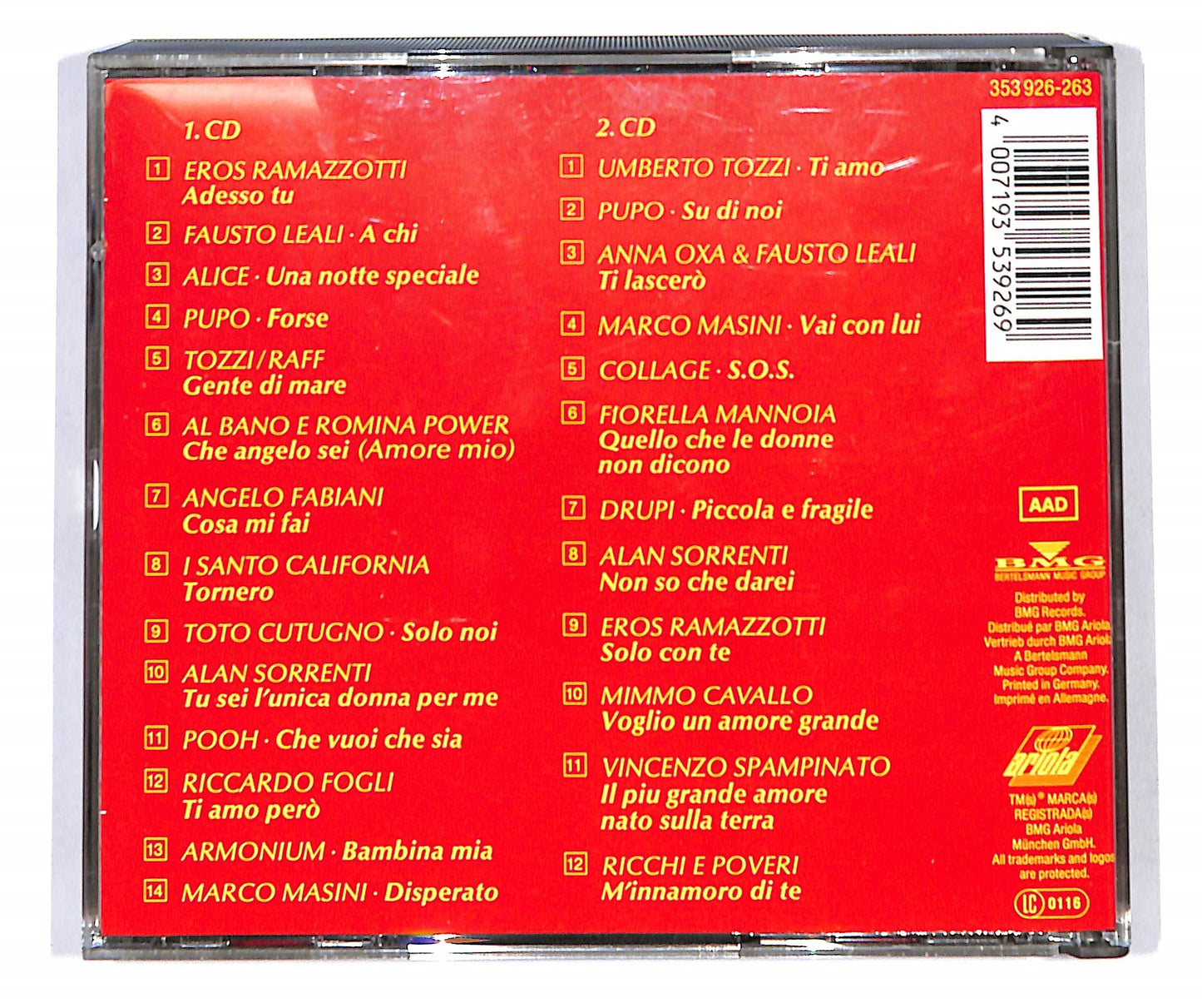 EBOND Various - Ti Amo - Die Schonsten Love-Songs Italiens CD CD142025