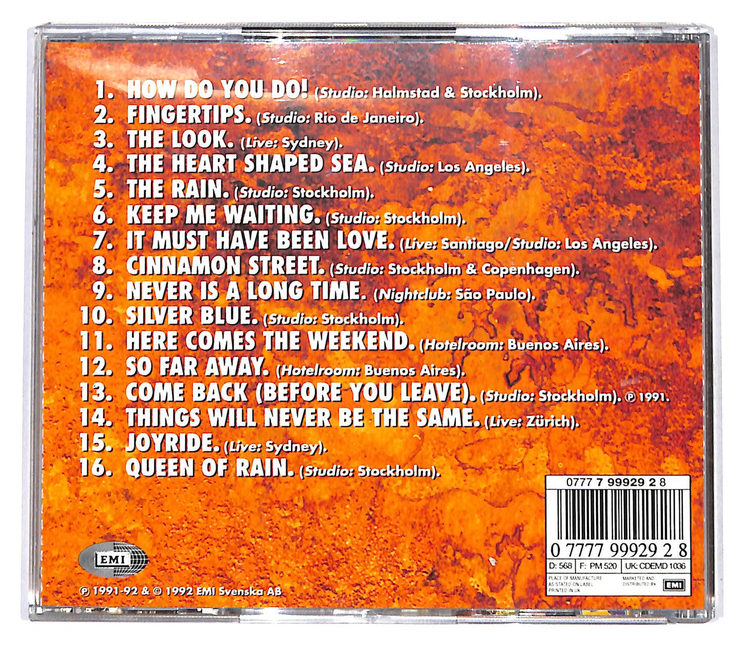EBOND Roxette - Tourism CD CD142036