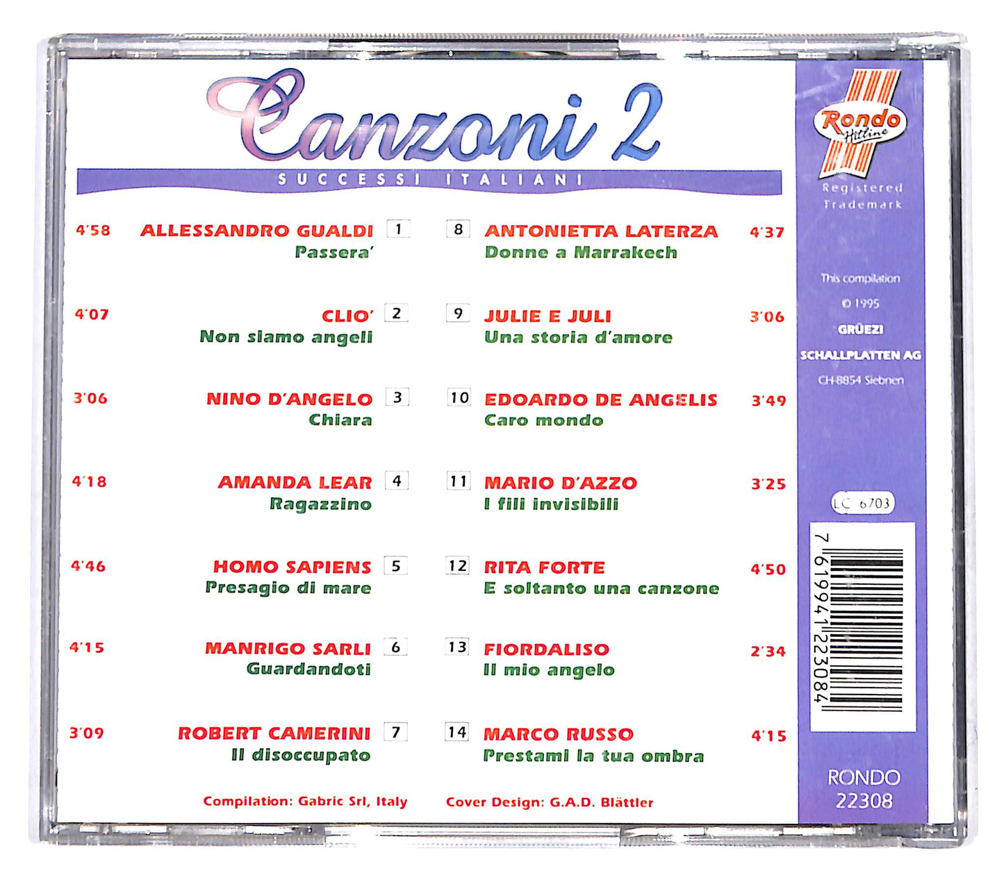 EBOND Various - Canzoni 2 - Successi Italiani CD CD142101