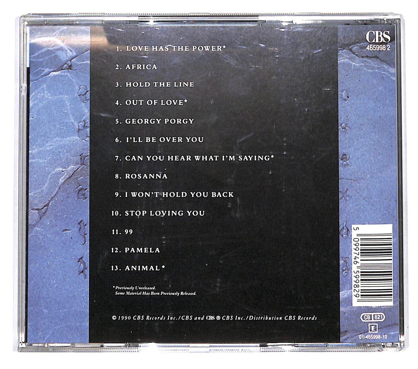 EBOND Toto - Past To Present 1977-1990 CD CD142106