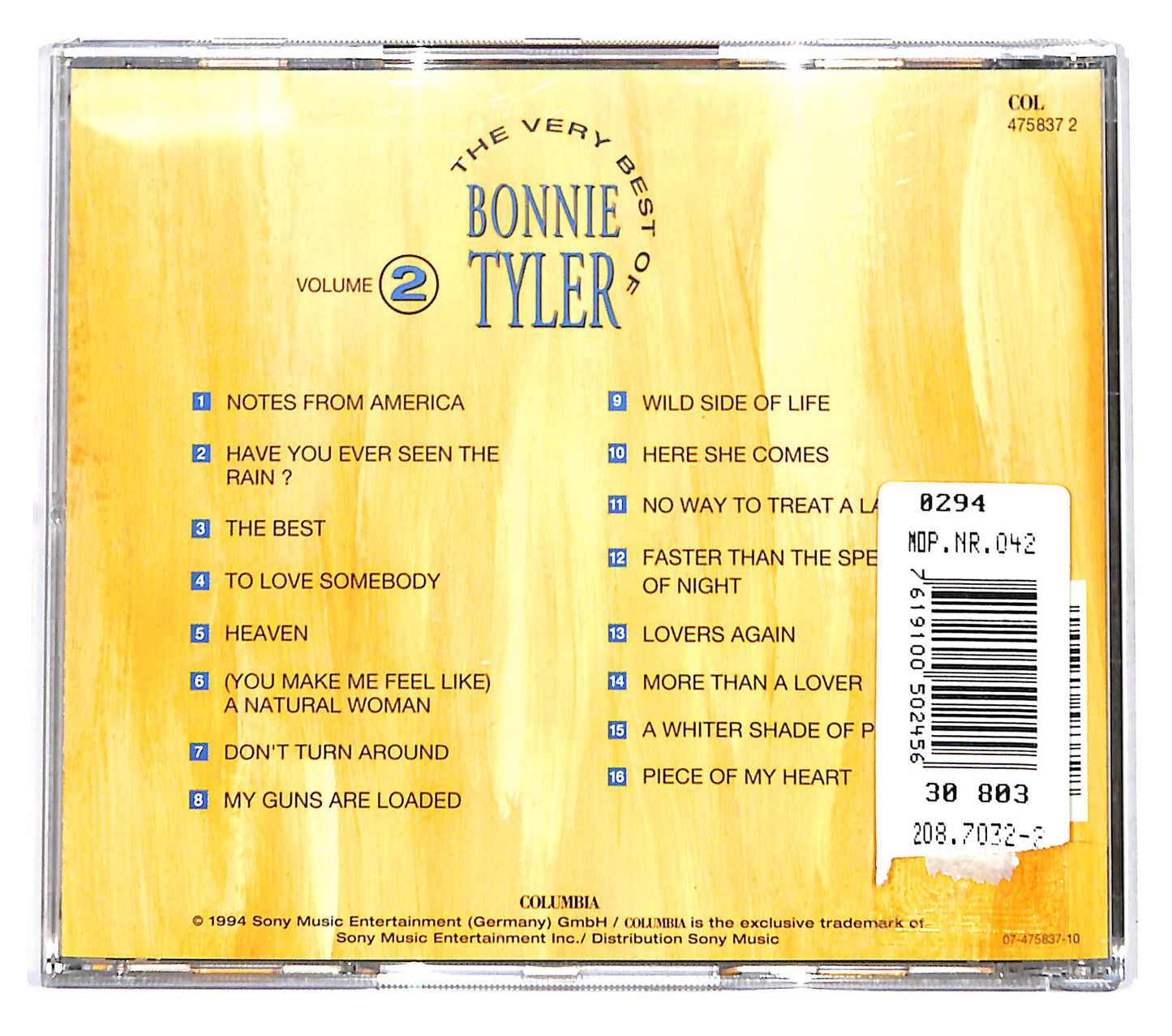 EBOND Bonnie Tyler - The Very Best Of Bonnie Tyler (Volume 2) CD CD142108