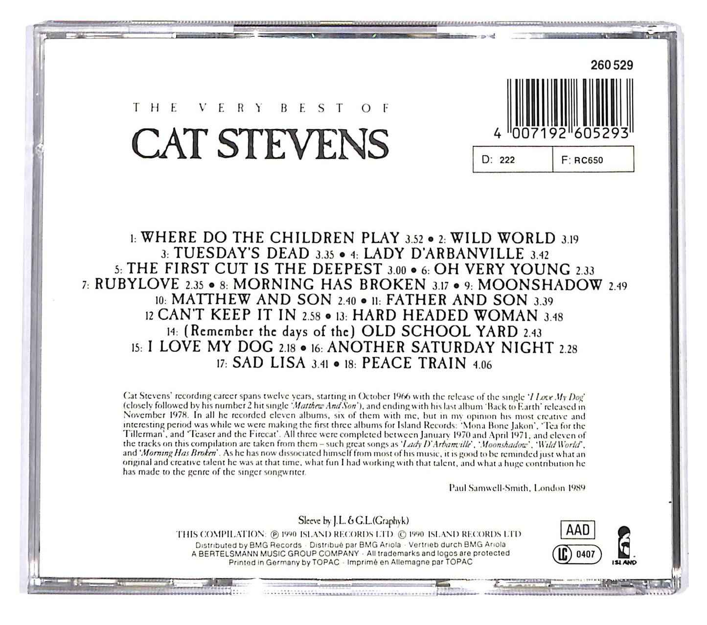 EBOND Cat Stevens - The Very Best Of Cat Stevens CD CD142127