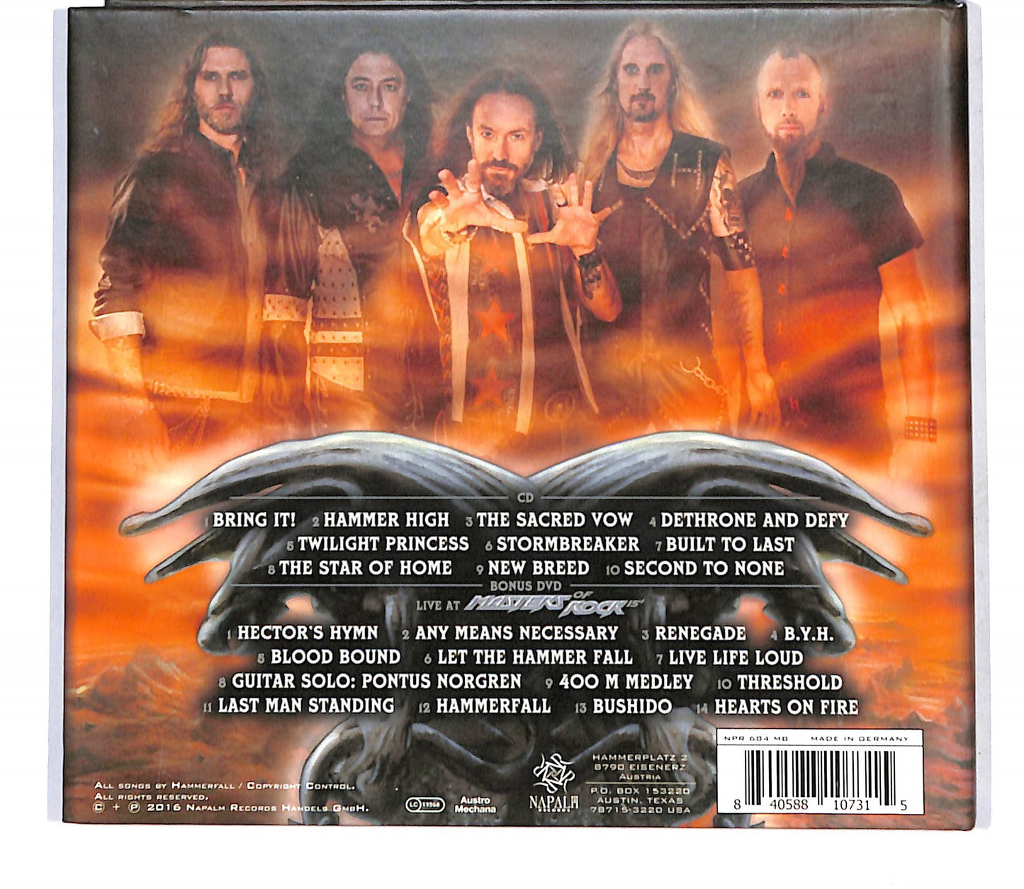 EBOND HammerFall - Built To Last CD CD142153