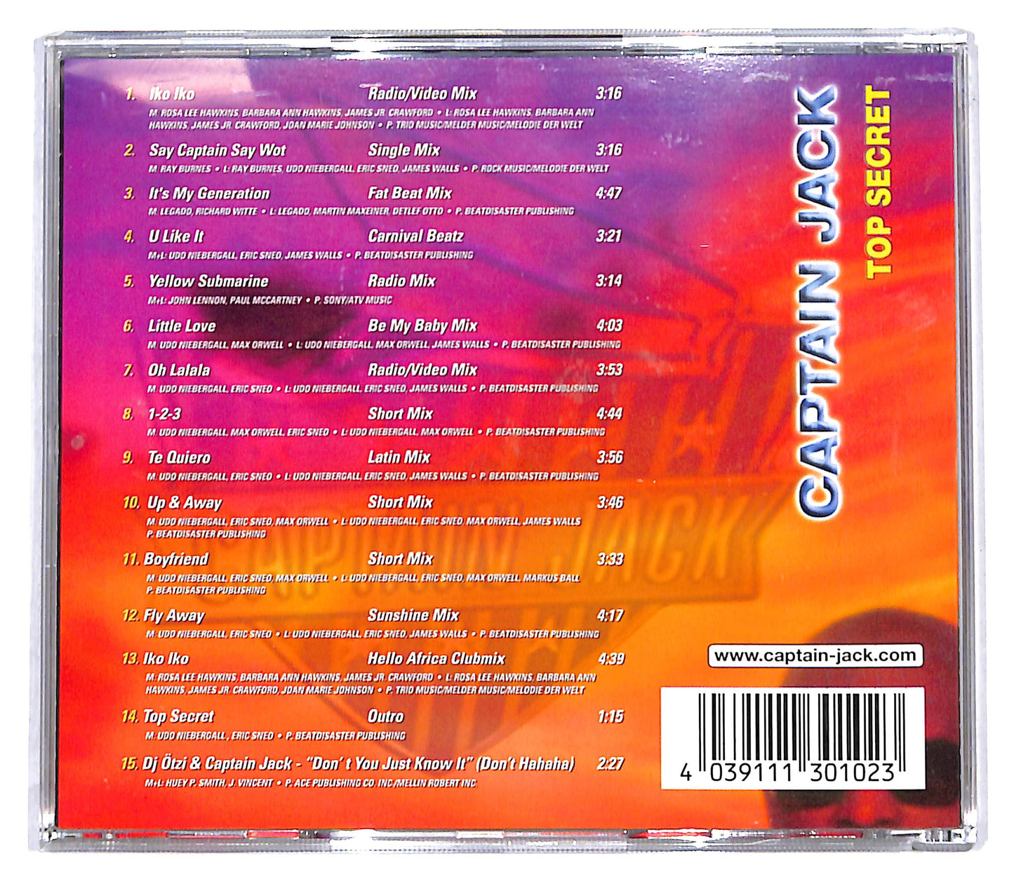 EBOND Captain Jack - Top Secret CD CD142252