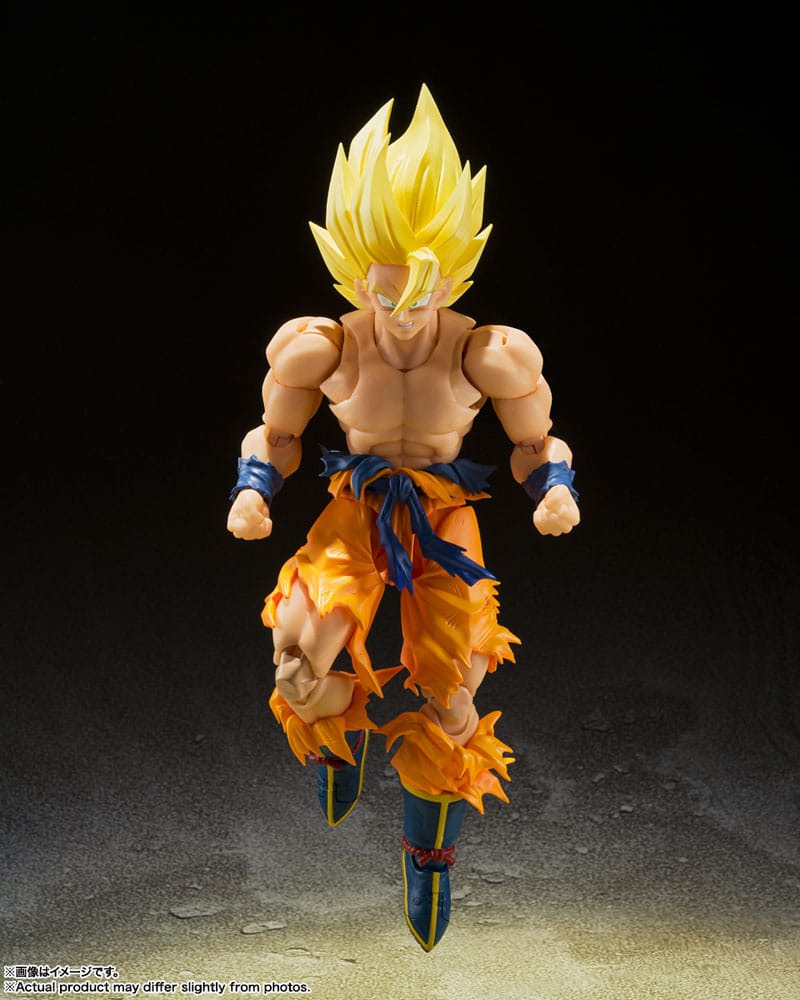 Action figure Dragon Ball Z SH Figuarts Super Saiyan Son Goku (Super Saiyan Leggendario) 15 cm