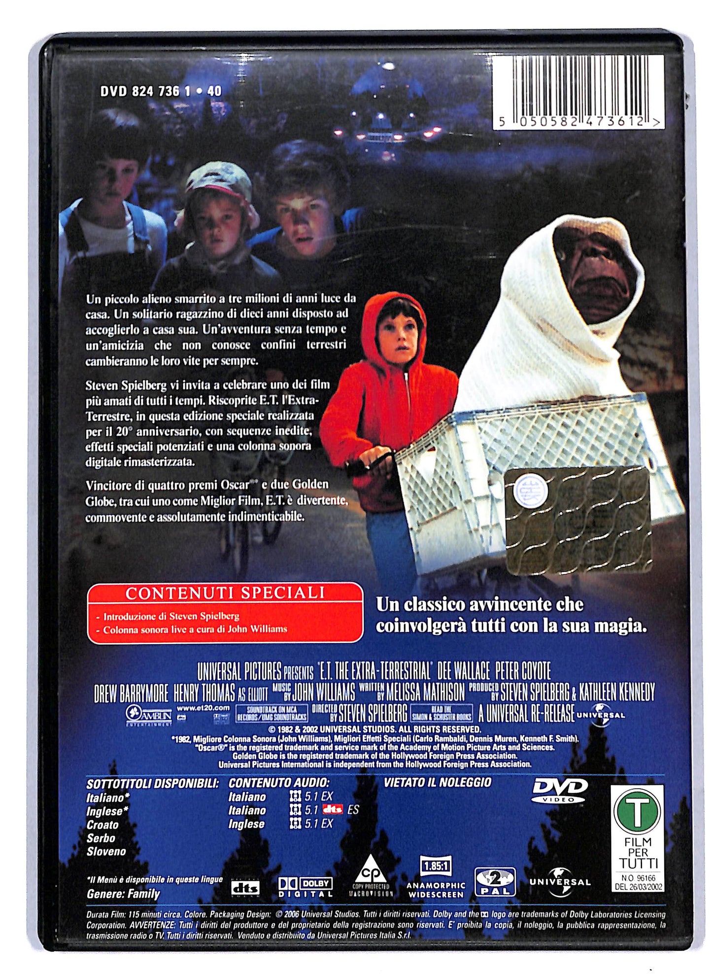 EBOND E.t. L'extra -Terrestre EDIZIONE SPECIALE DVD D807903