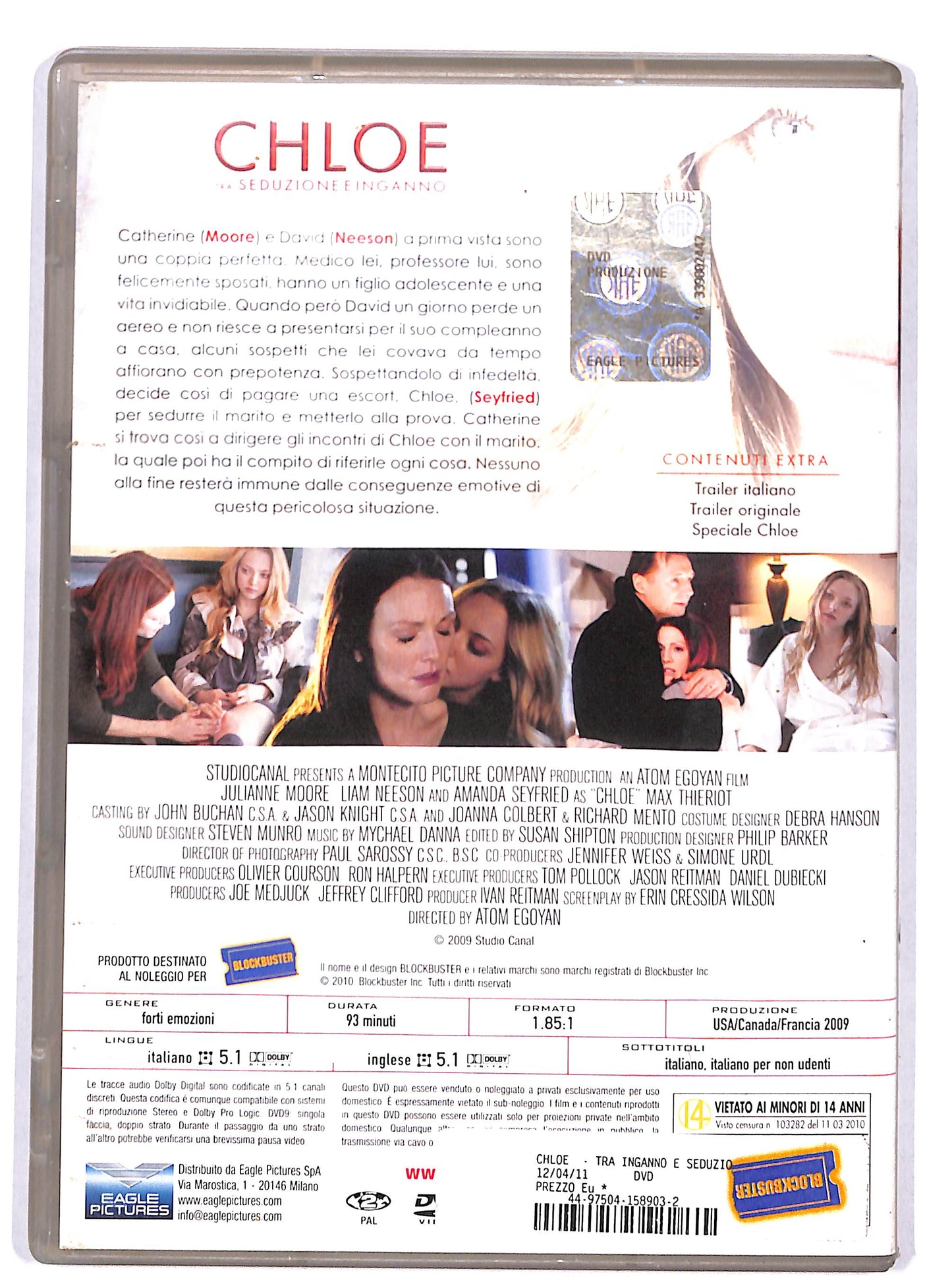 EBOND chloe NOLEGGIO DVD D820604