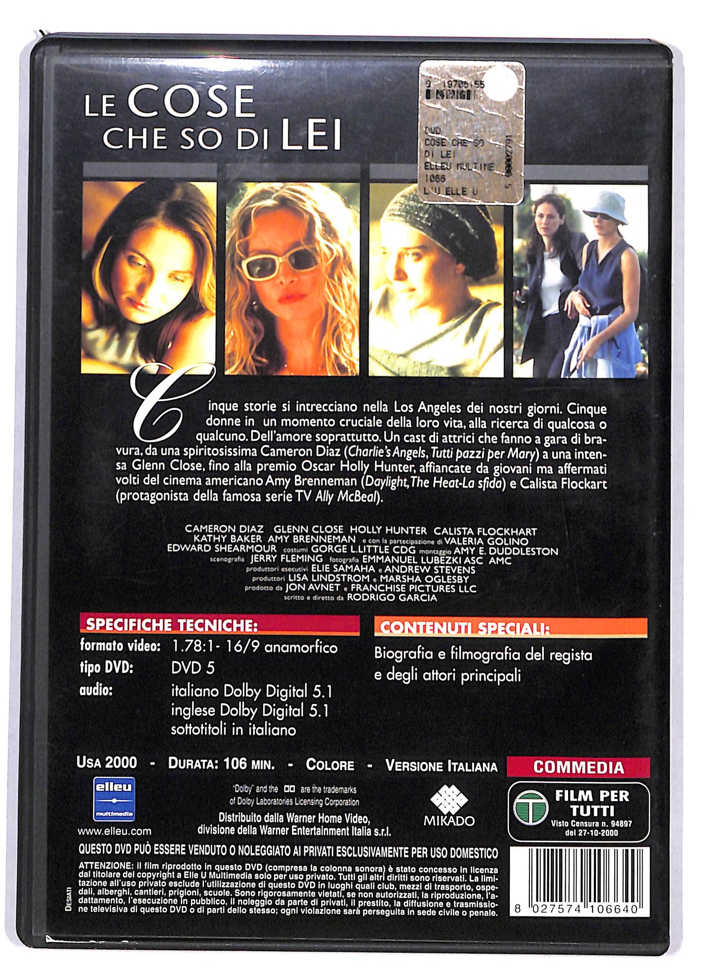 EBOND Le cose che so di lei NOLEGGIO DVD D820608
