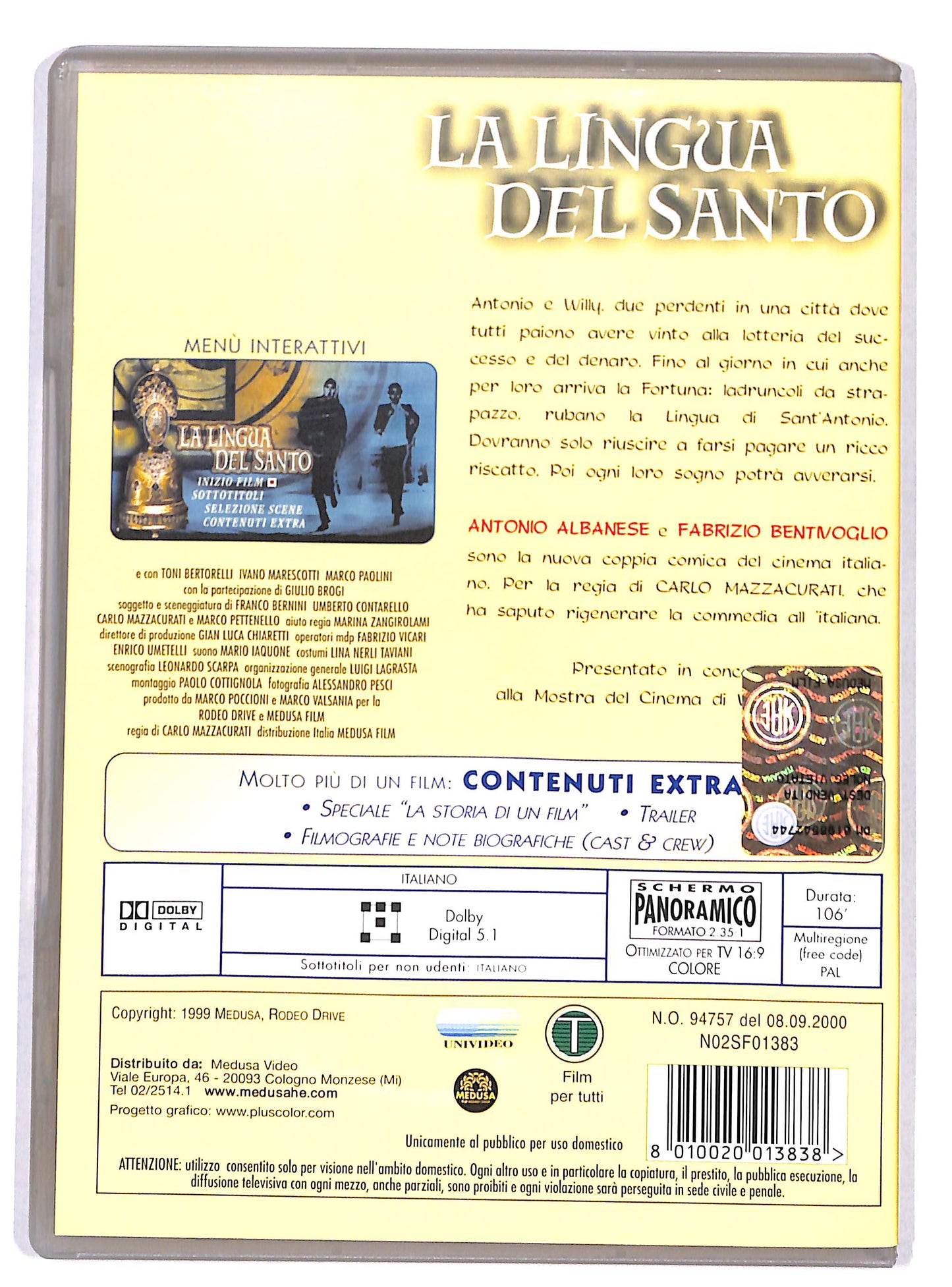 EBOND La lingua del santo DVD D820633