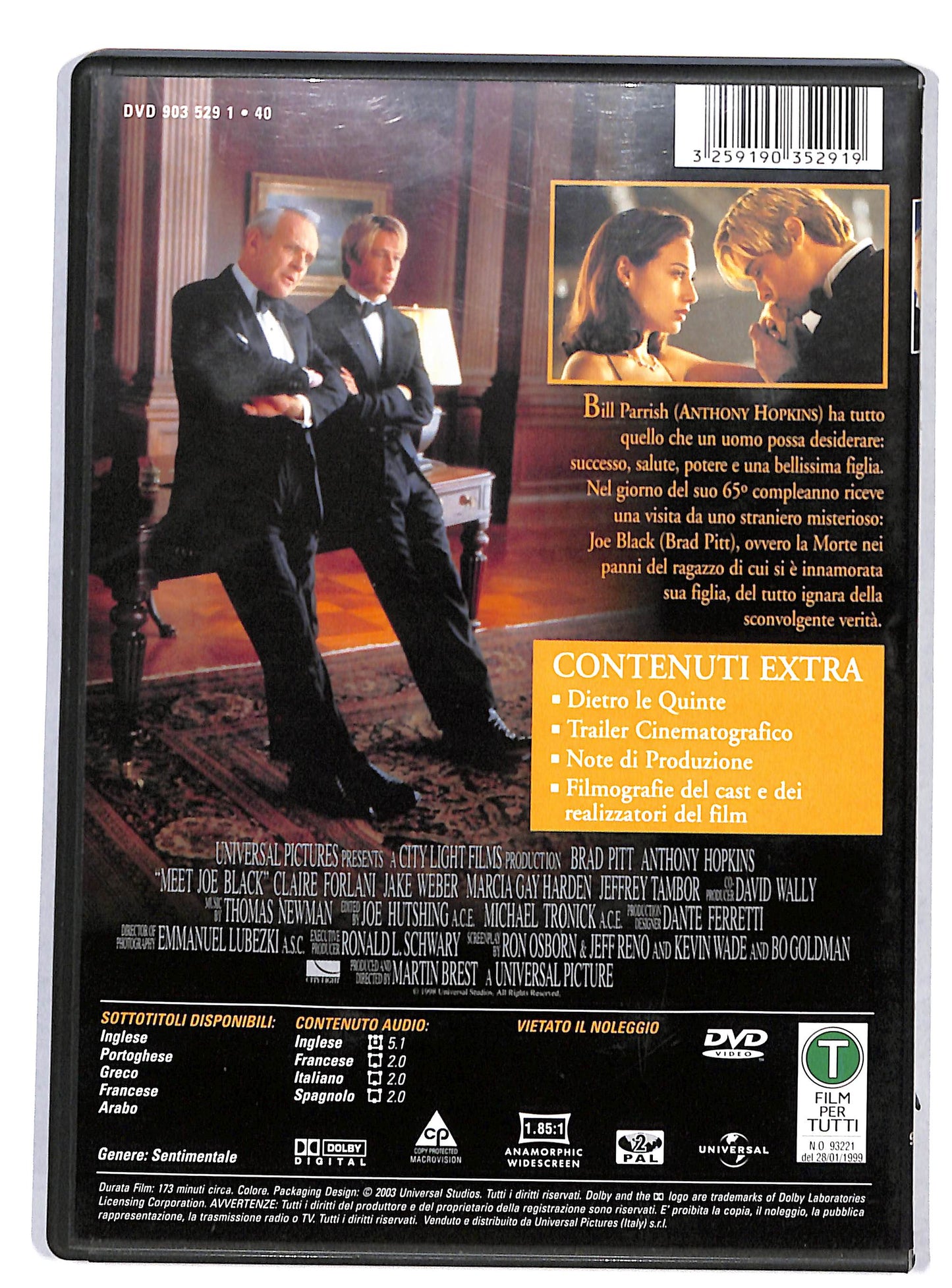 EBOND vi presento joe black DVD D820733
