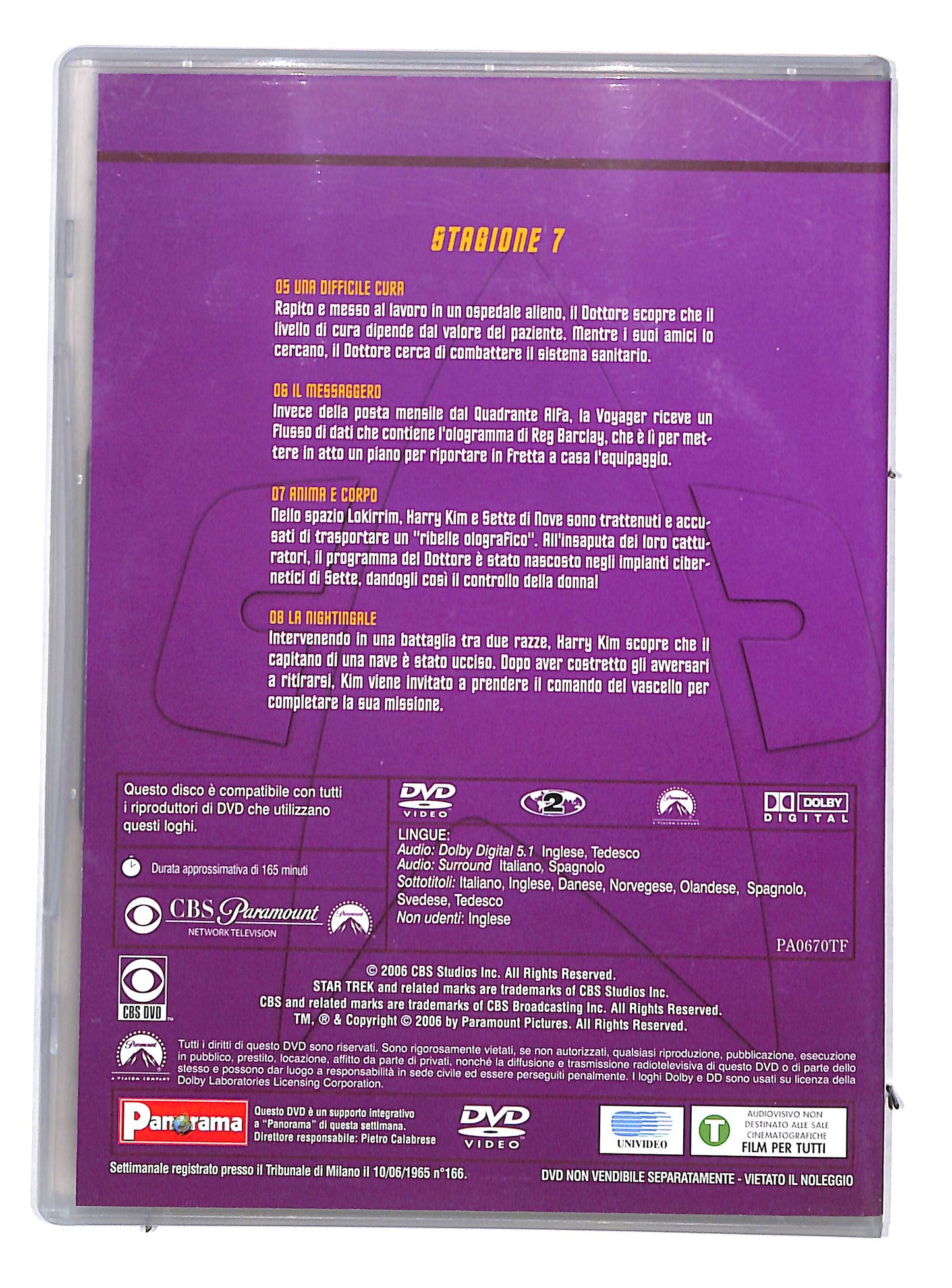 EBOND Star Trek Voyager disco 2 stagione 7- episodi 5-8 DVD D821059