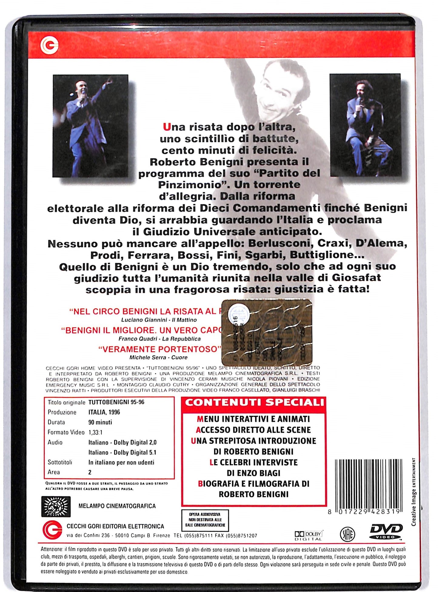 EBOND Tuttobenigni 95-96 DVD D821104