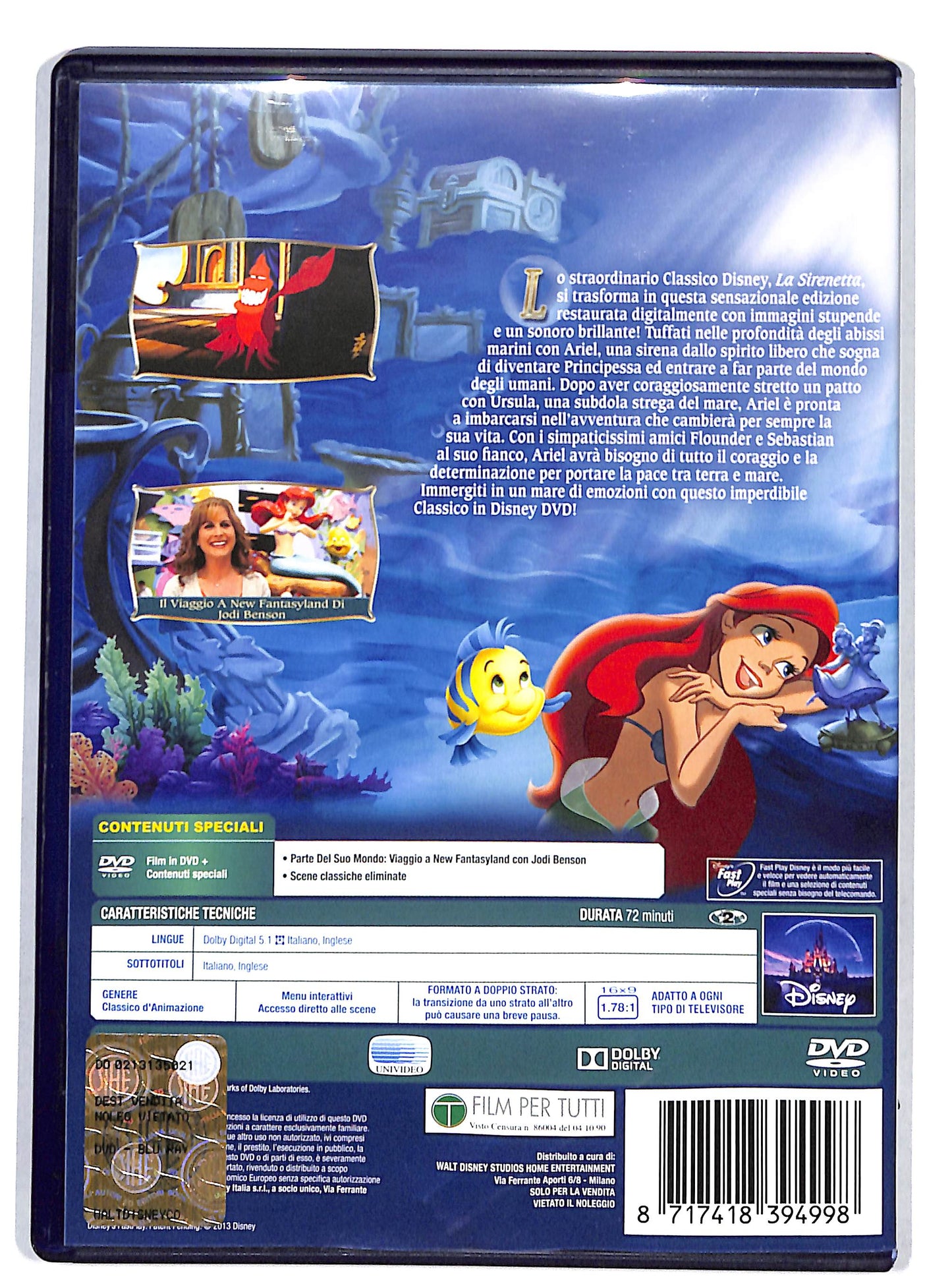EBOND La sirenetta EDIZIONE SPECIALE DVD D821116