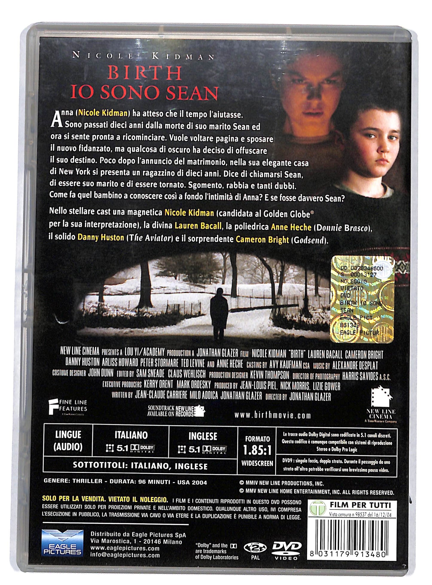 EBOND Birth - Io Sono Sean DVD D821121