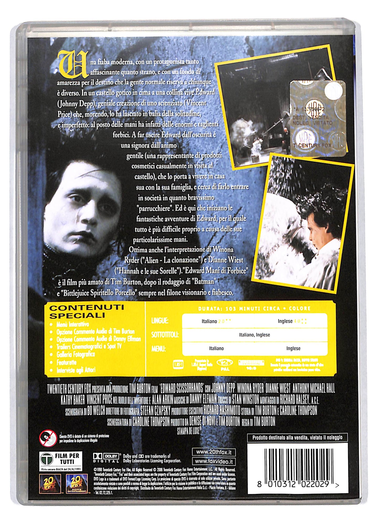 EBOND Edward Mani Di Forbice DVD D821135