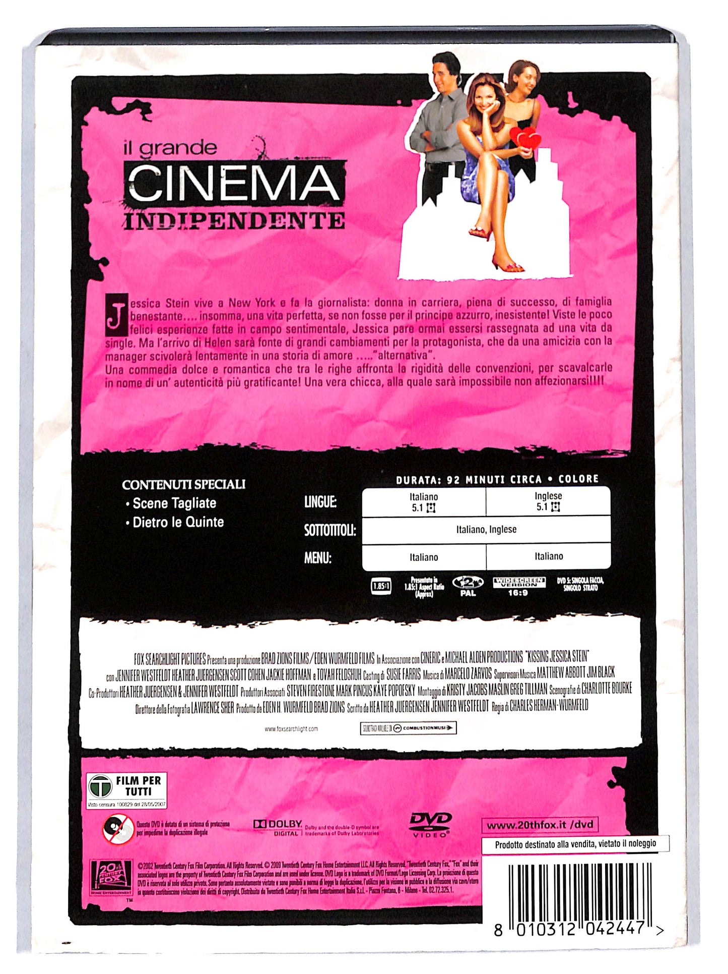 EBOND Kissing Jessica Stein + Slipcase DVD D821162