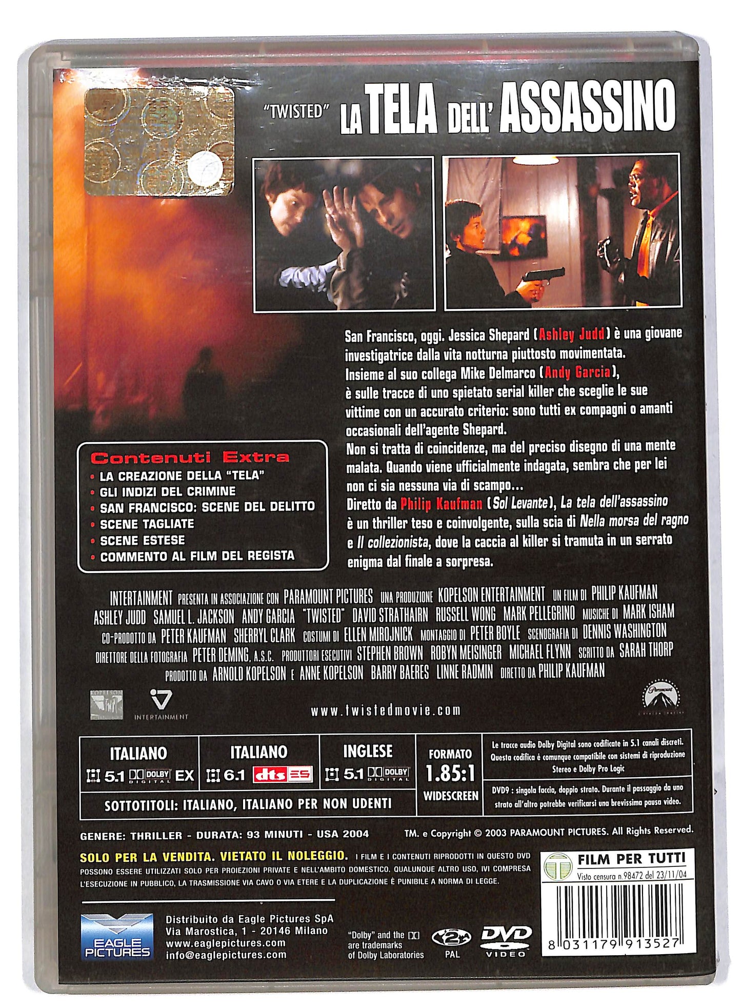 EBOND La tela dell'assassino DVD DB554729