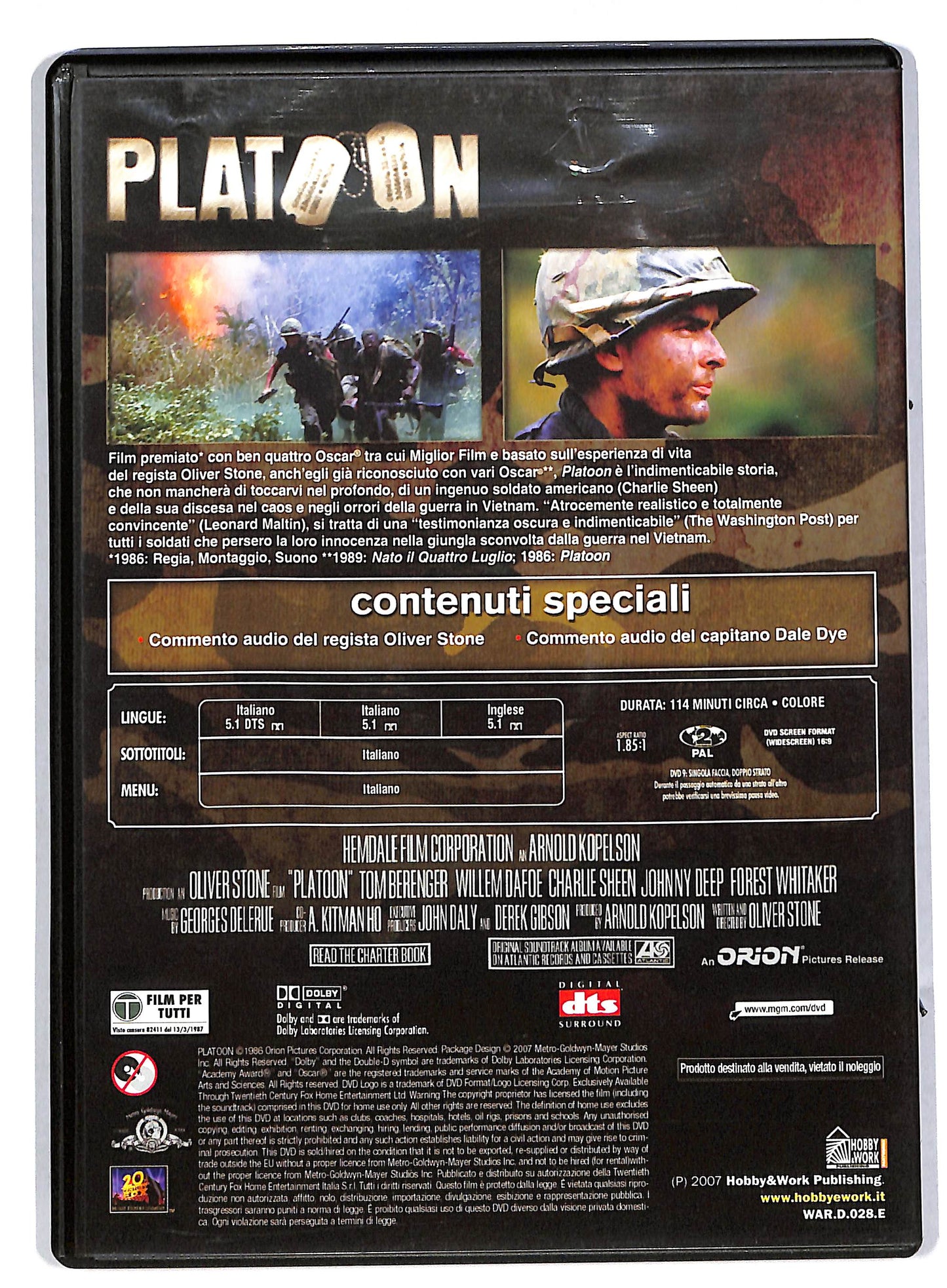 EBOND Platoon EDITORIALE DVD DB554743