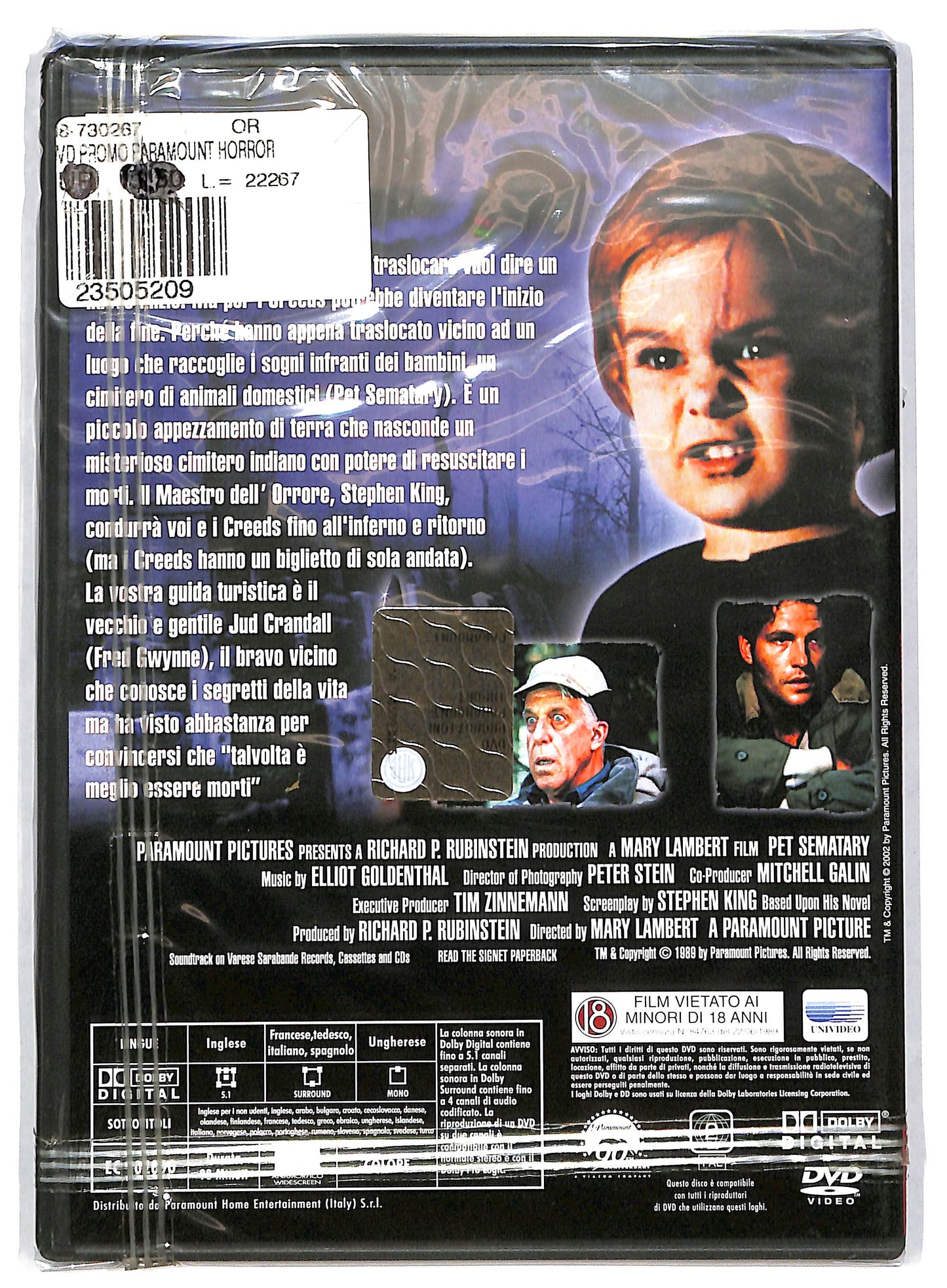 EBOND Pet Sematary - cimitero vivente DVD DB555935