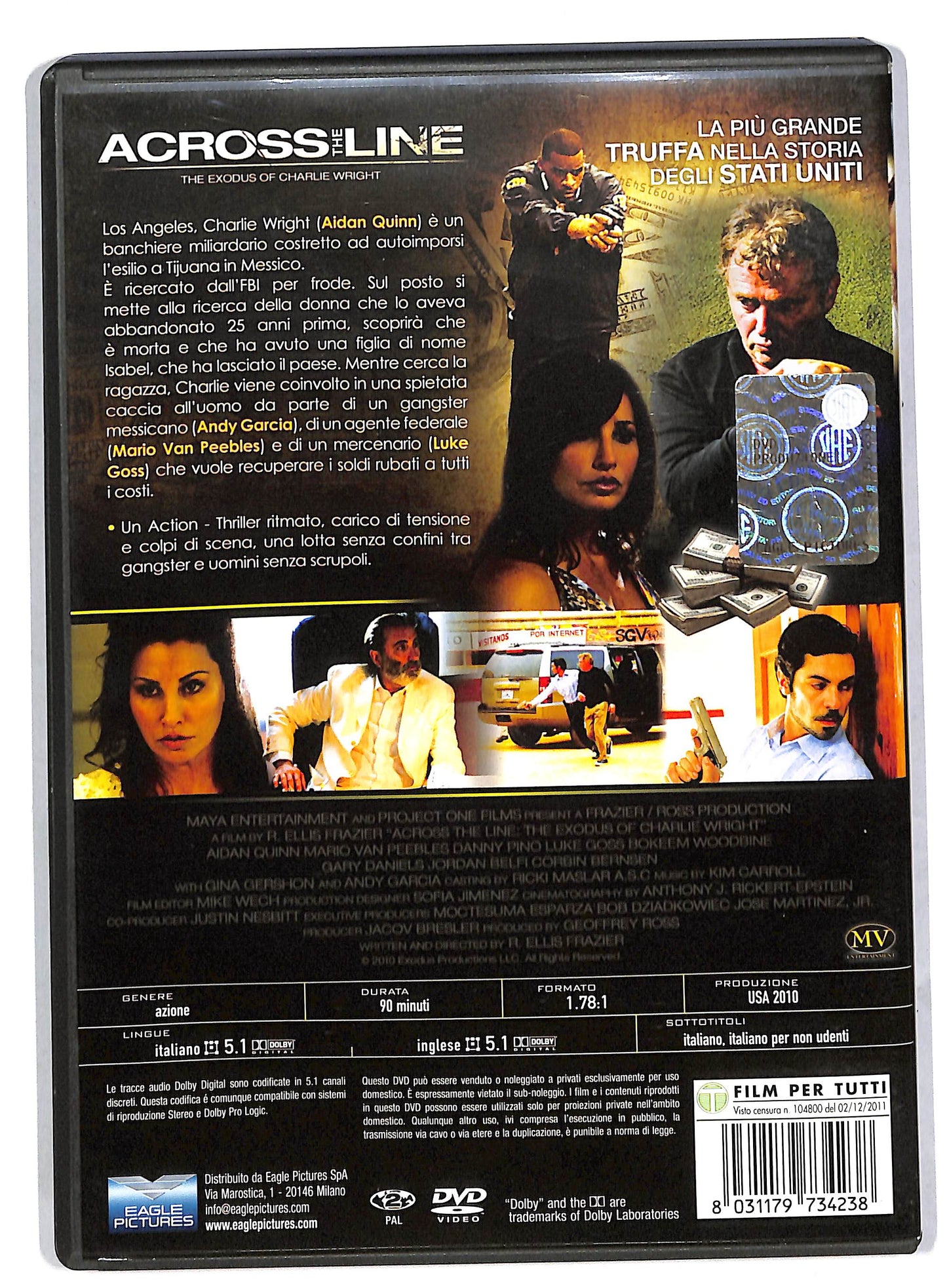 EBOND Across the Line - The Exodus of Charlie Writht DVD DB556254