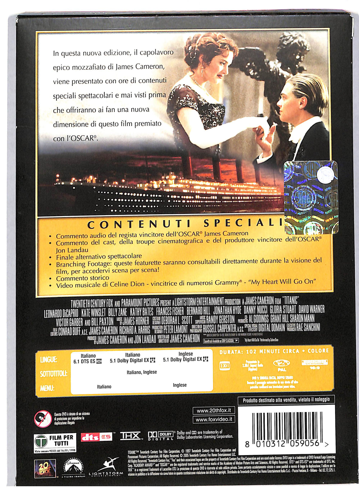 EBOND Titanic EDIZIONE SPECIALE DVD DB559961