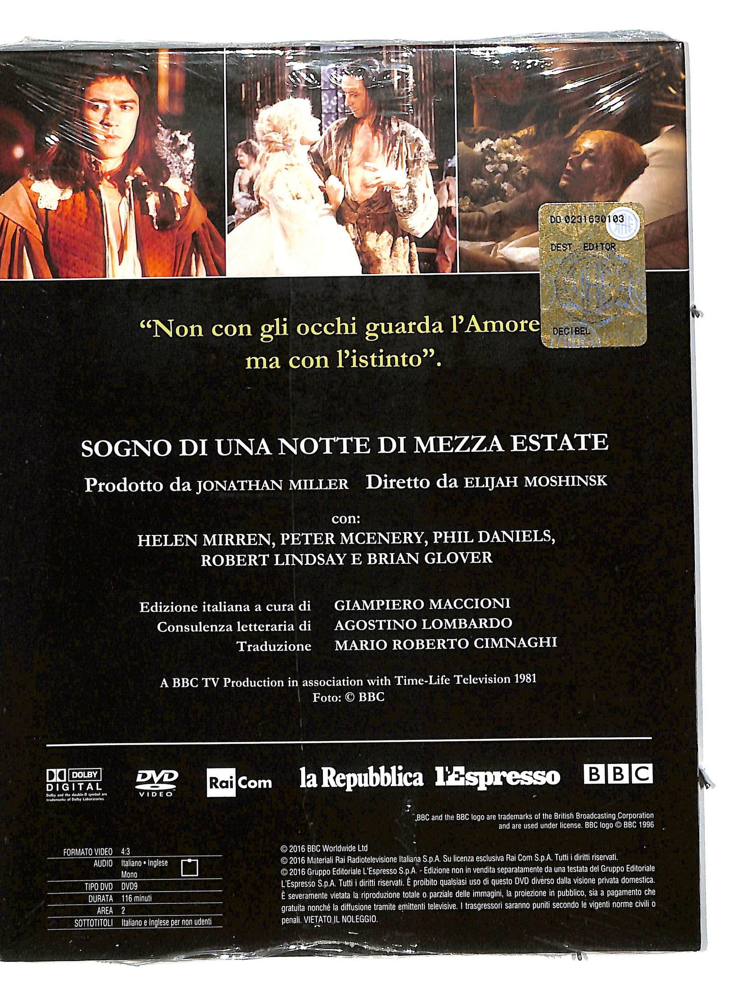 EBOND Sogno di una notte di mezza estate vol 4 EDITORIALE DVD DB561614
