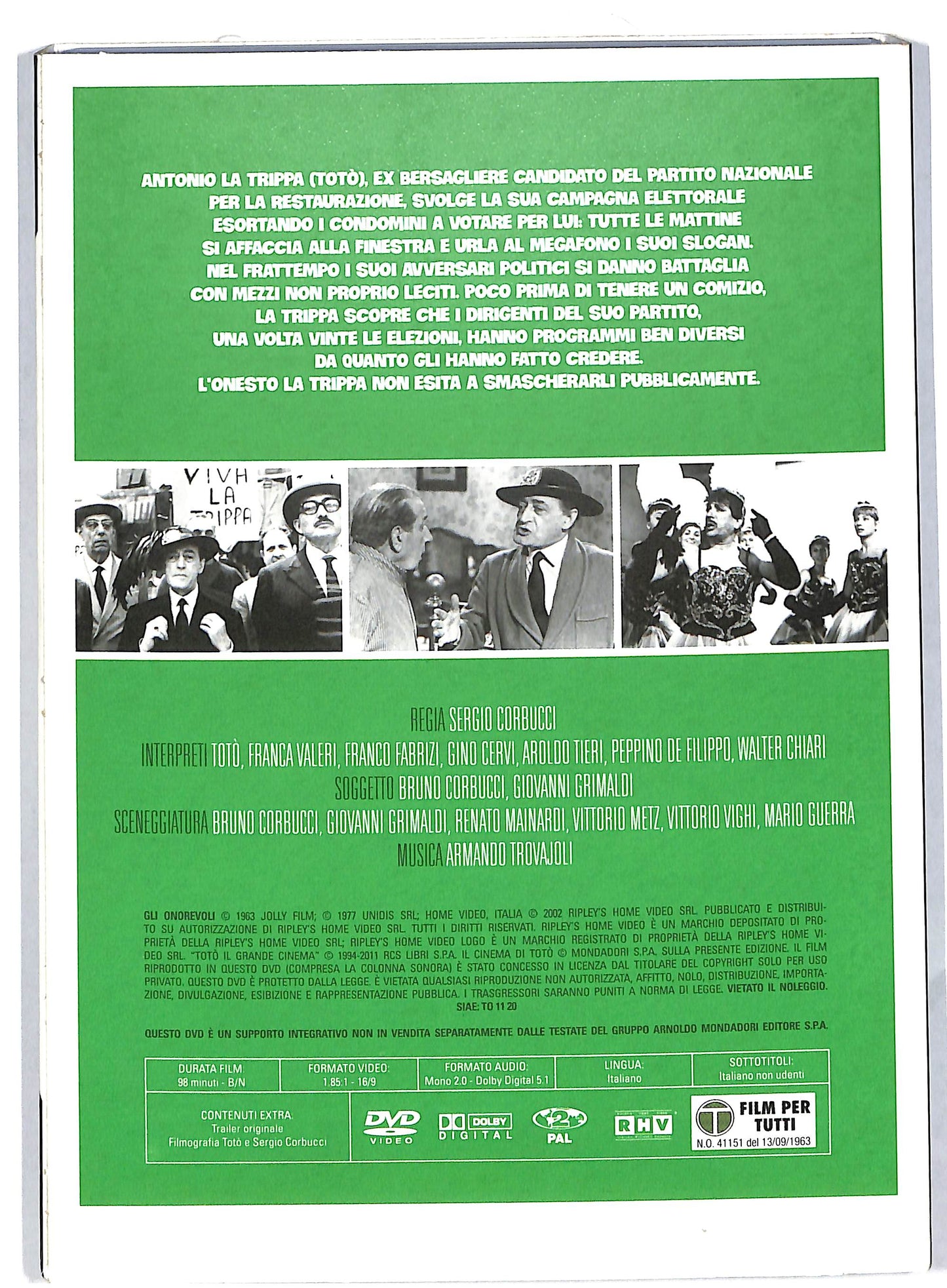 EBOND Gli onorevoli EDITORIALE DVD DB563219