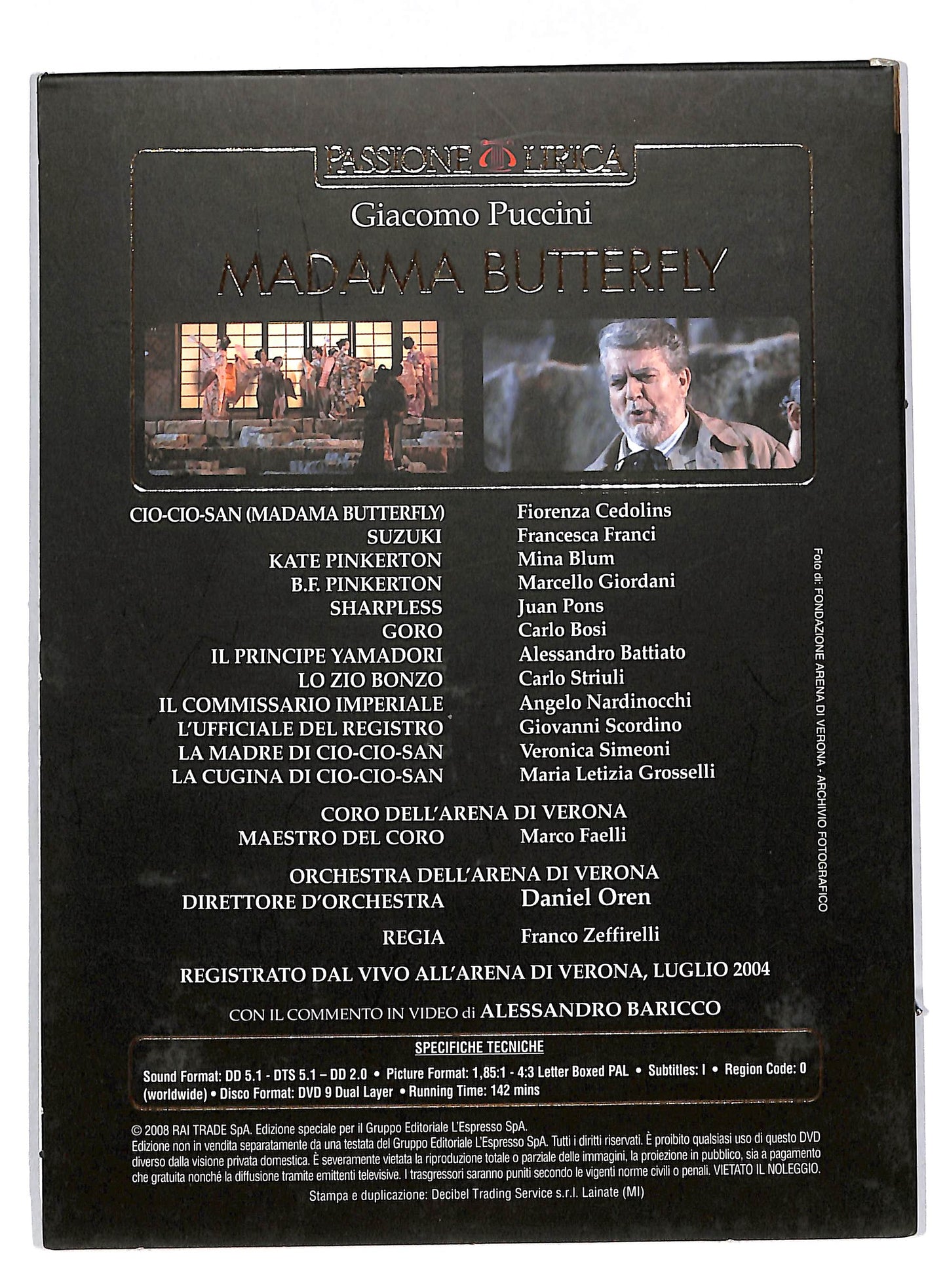 EBOND Passione Lirica vol 3 - Madama Butterfly EDITORIALE DVD DB563228