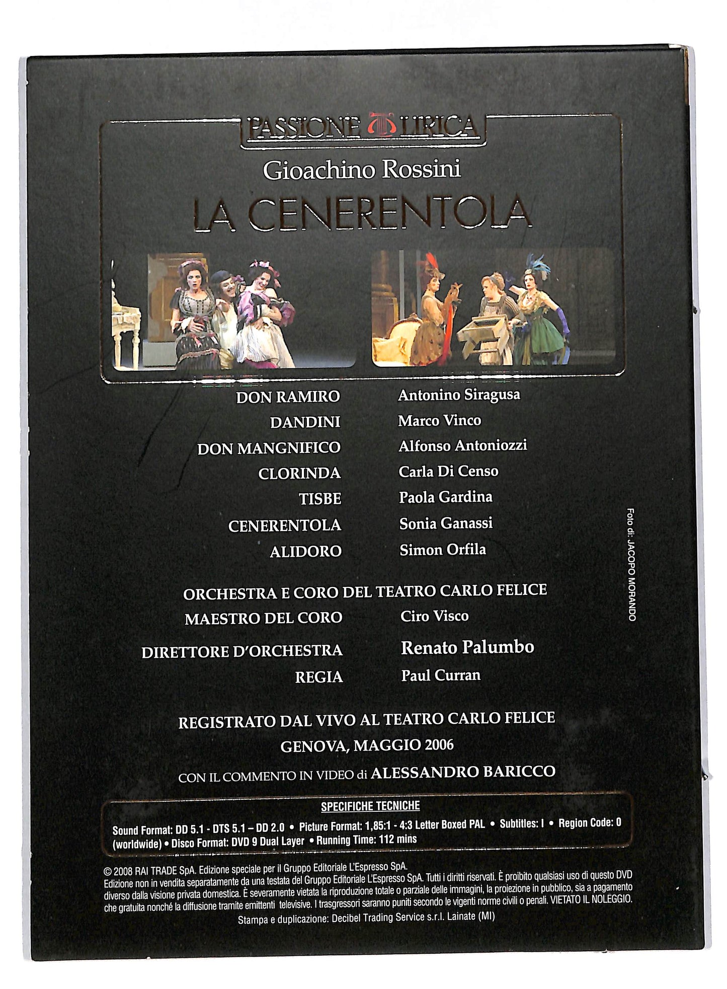 EBOND La cenerentola - passione lirica EDITORIALE DVD DB563230