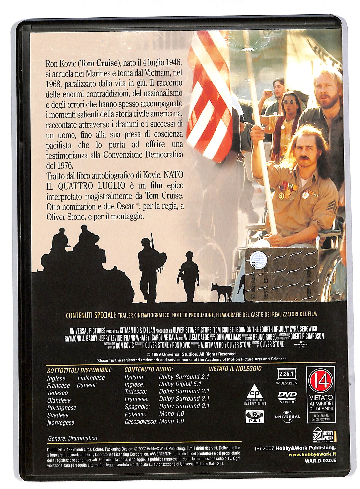 EBOND Nato il quattro luglio EDITORIALE DVD DB563250