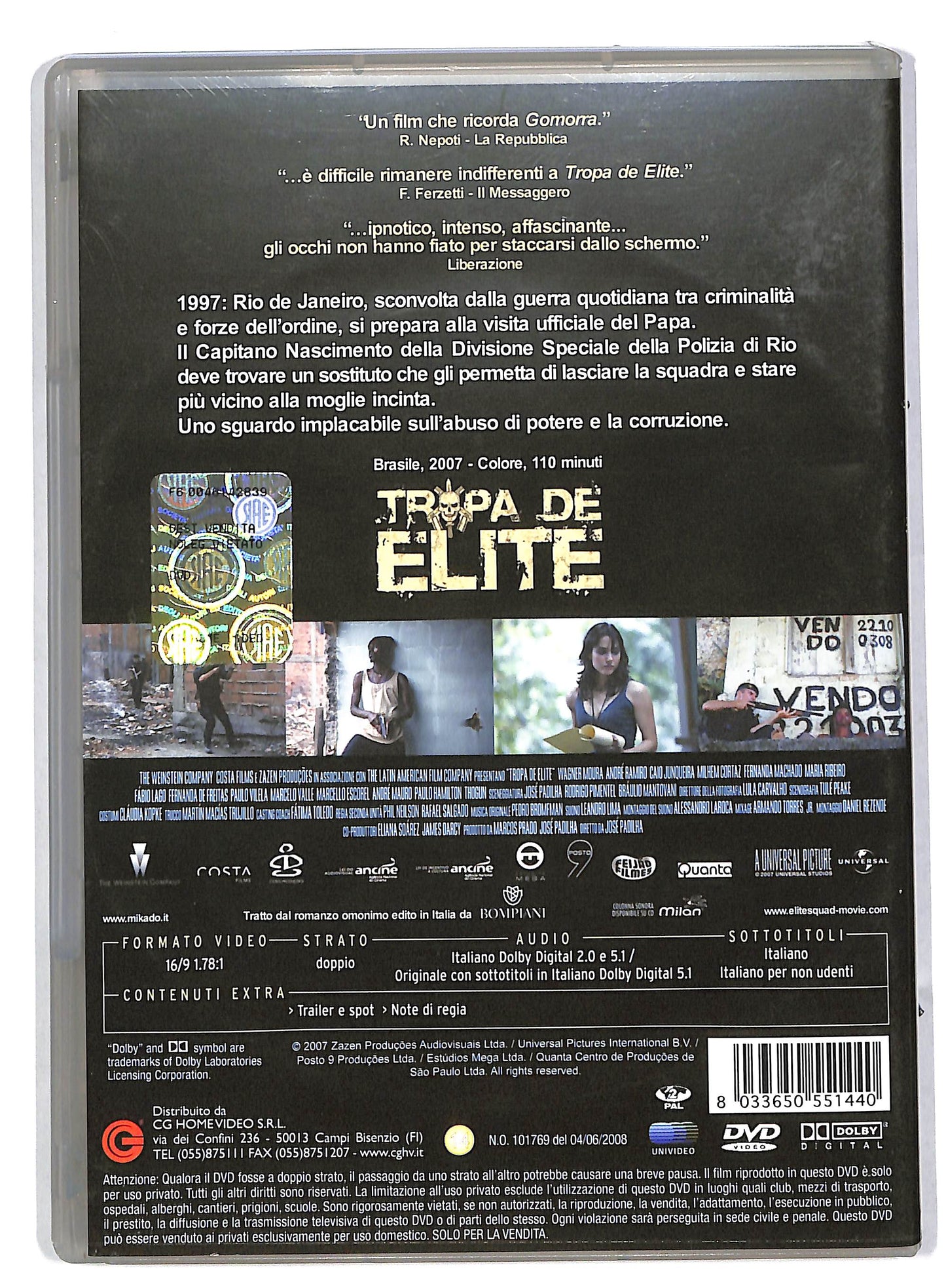 EBOND Tropa de Elite DVD DB563262
