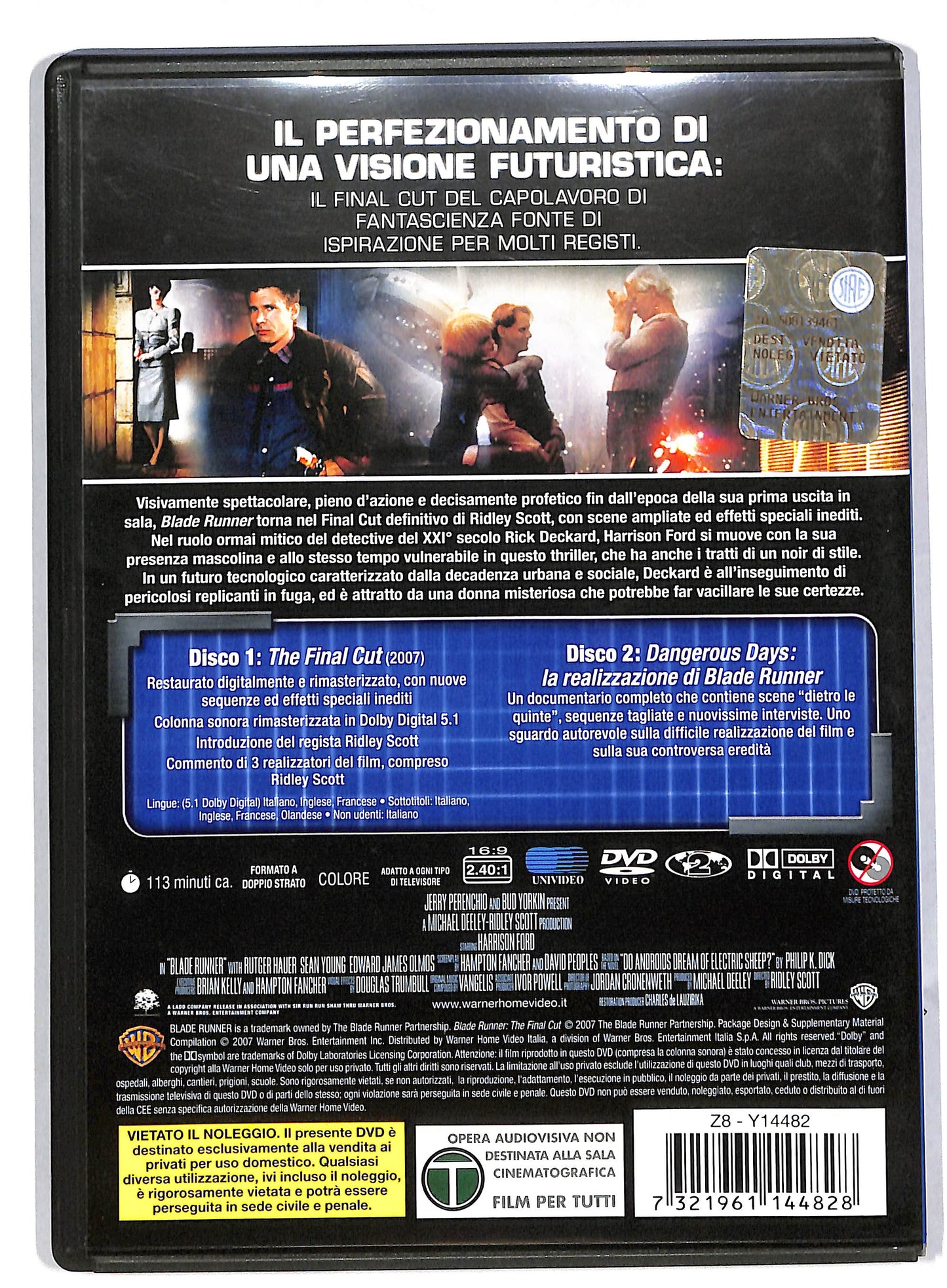 EBOND Blade Runner - The Final Cut (2 dischi) EDIZIONE SPECIALE DVD DB564208