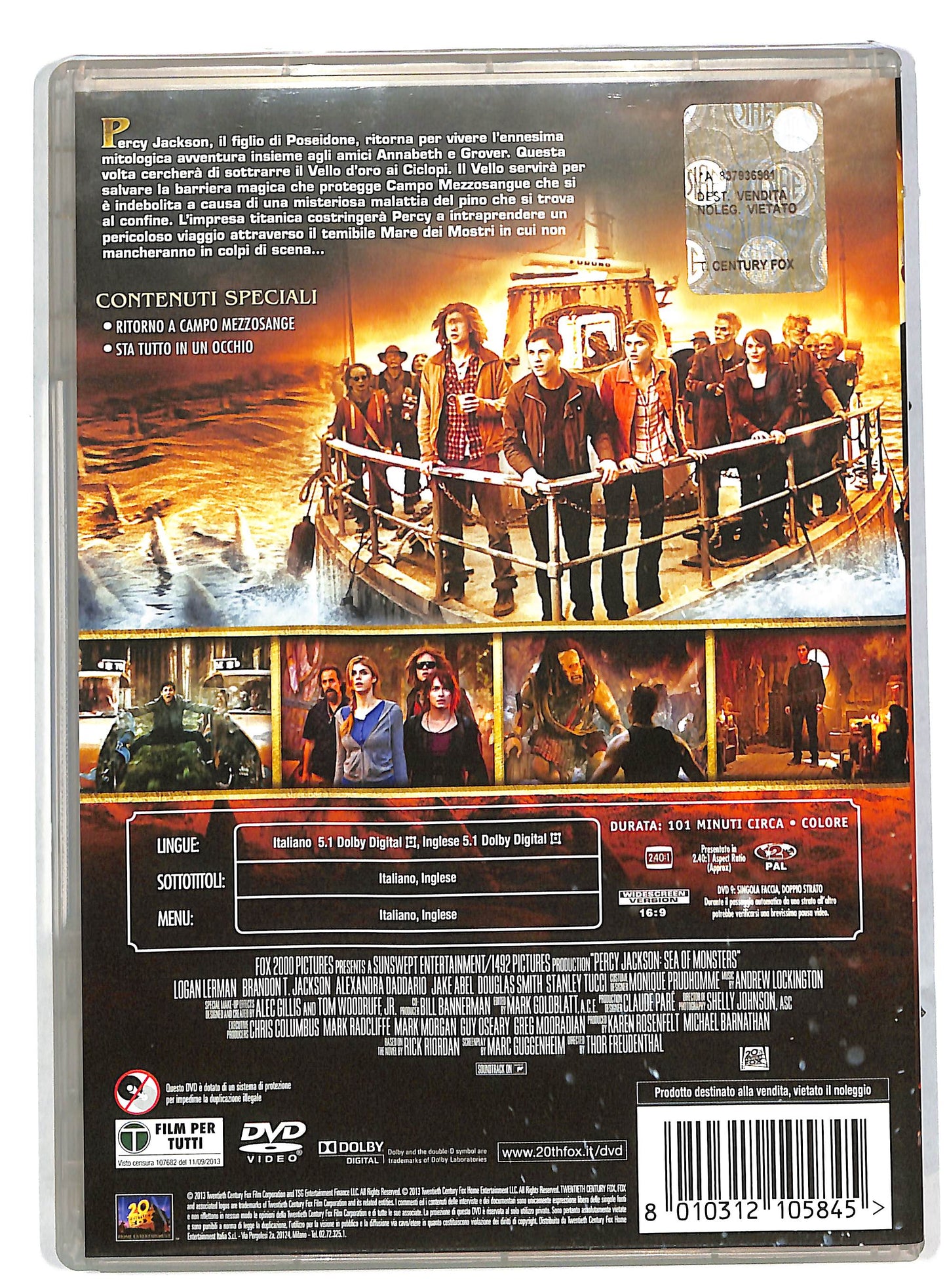 EBOND Percy Jackson e gli dei dell'Olimpo - Il mare dei mostri DVD DB564236