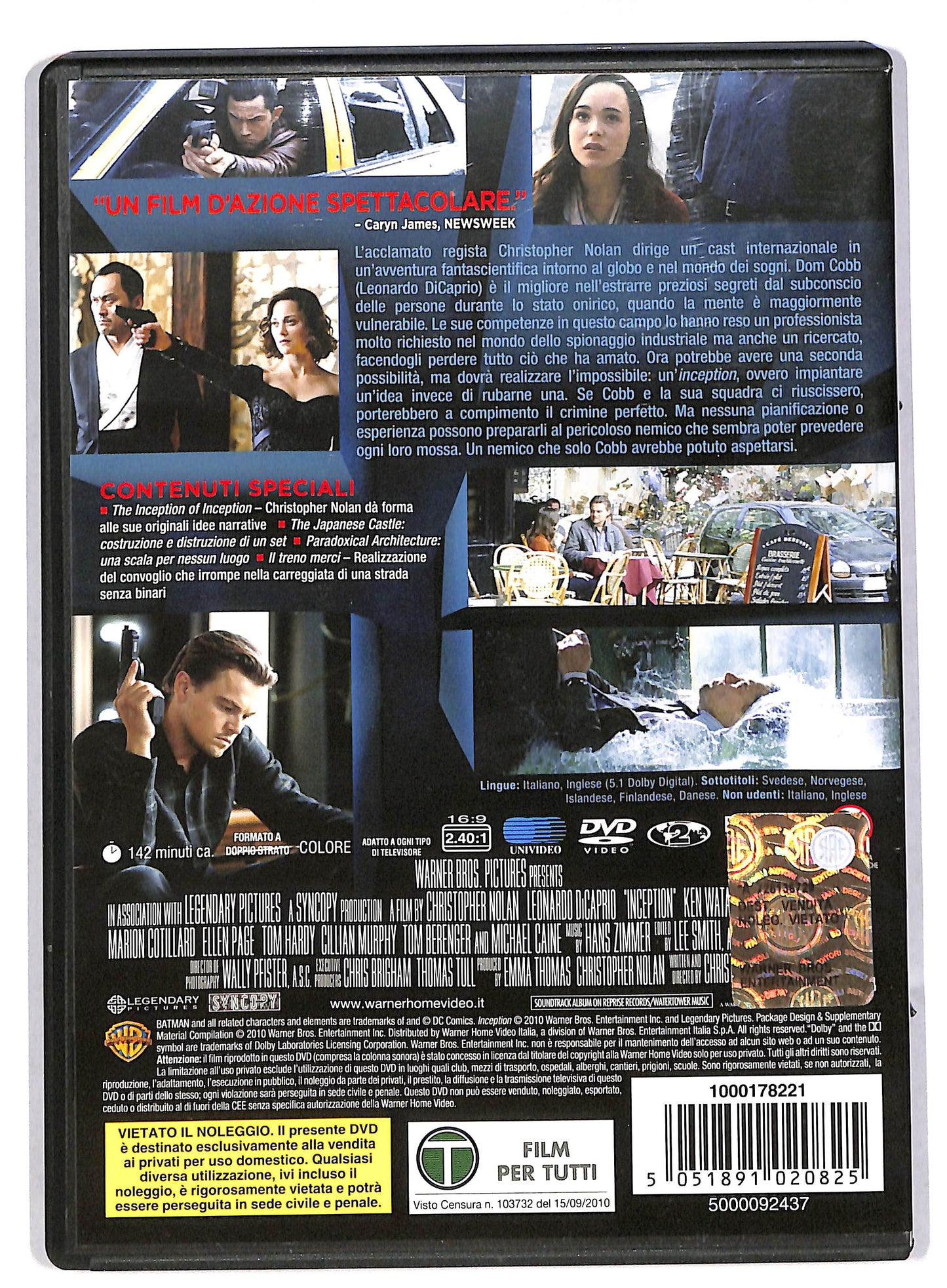 EBOND Inception DVD DB564253
