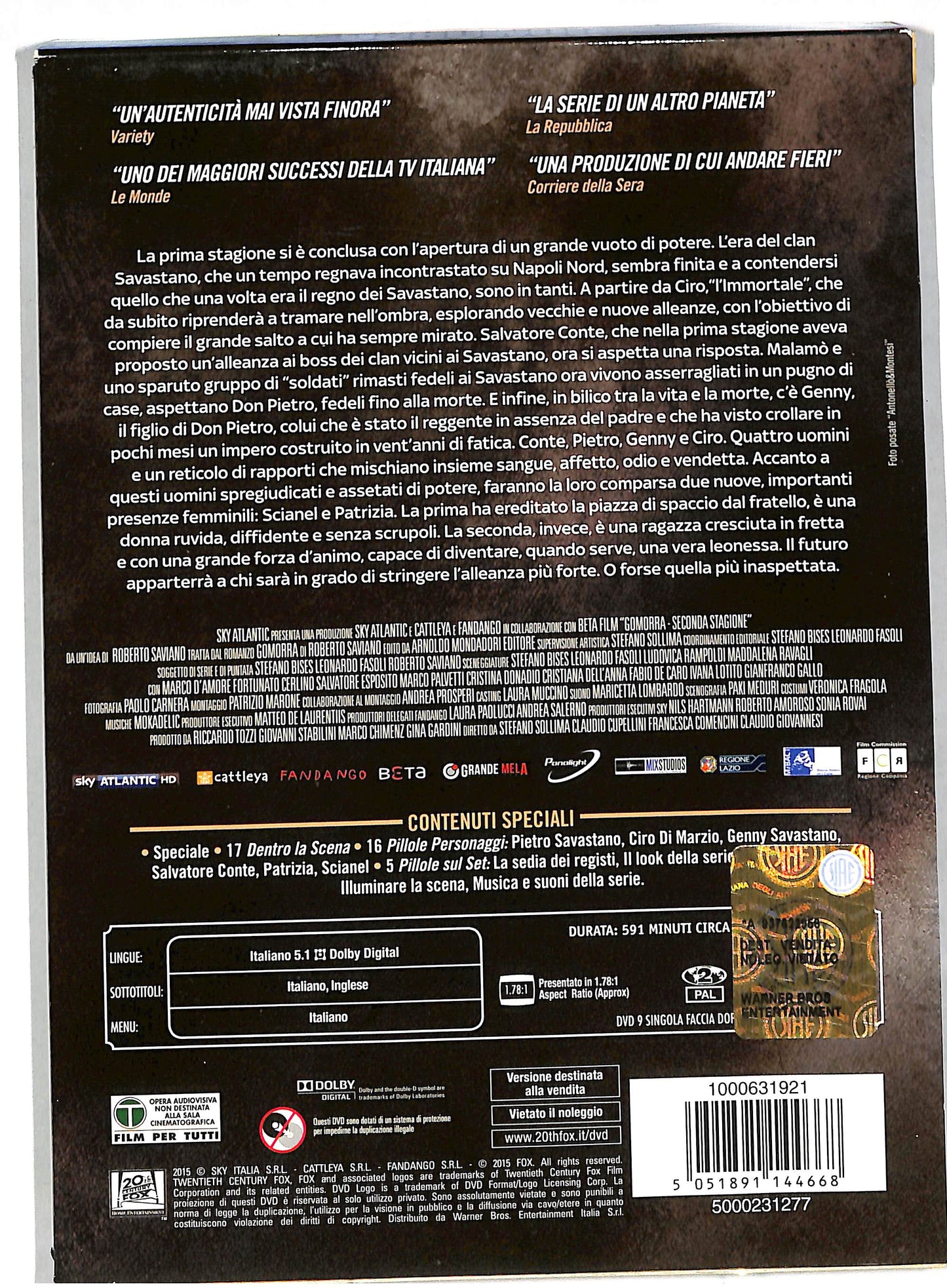 EBOND Gomorra stagione 2 DVD DB564718