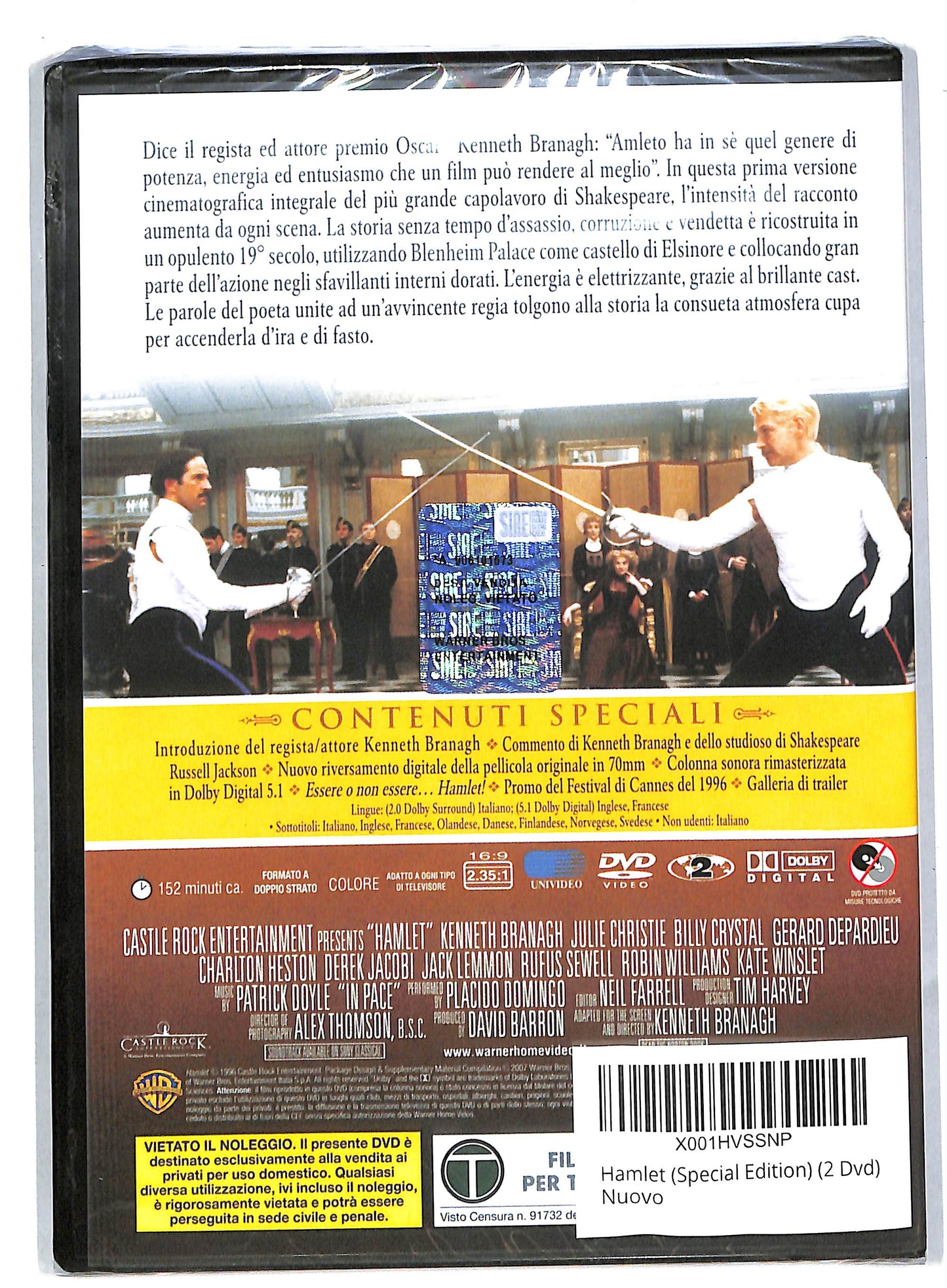 EBOND Hamlet EDIZIONE SPECIALE 2 dischi DVD DB566232