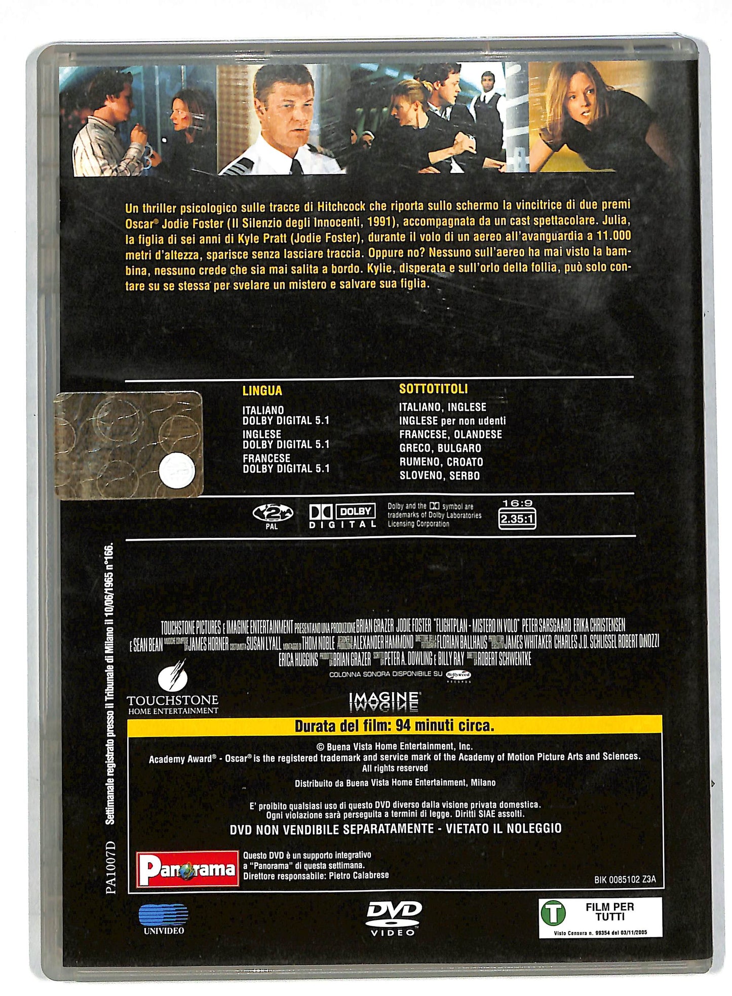 EBOND Fightplan mistero in volo EDITORIALE DVD DB568210