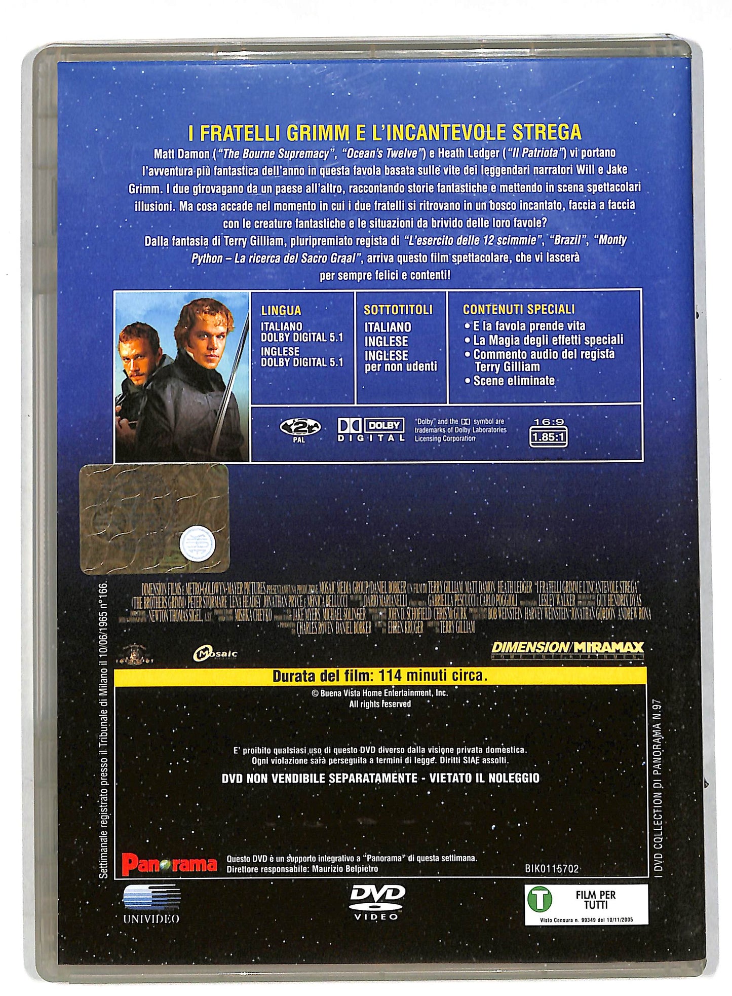 EBOND I fratelli Grimm e l'incantevole strega EDITORIALE DVD DB568251
