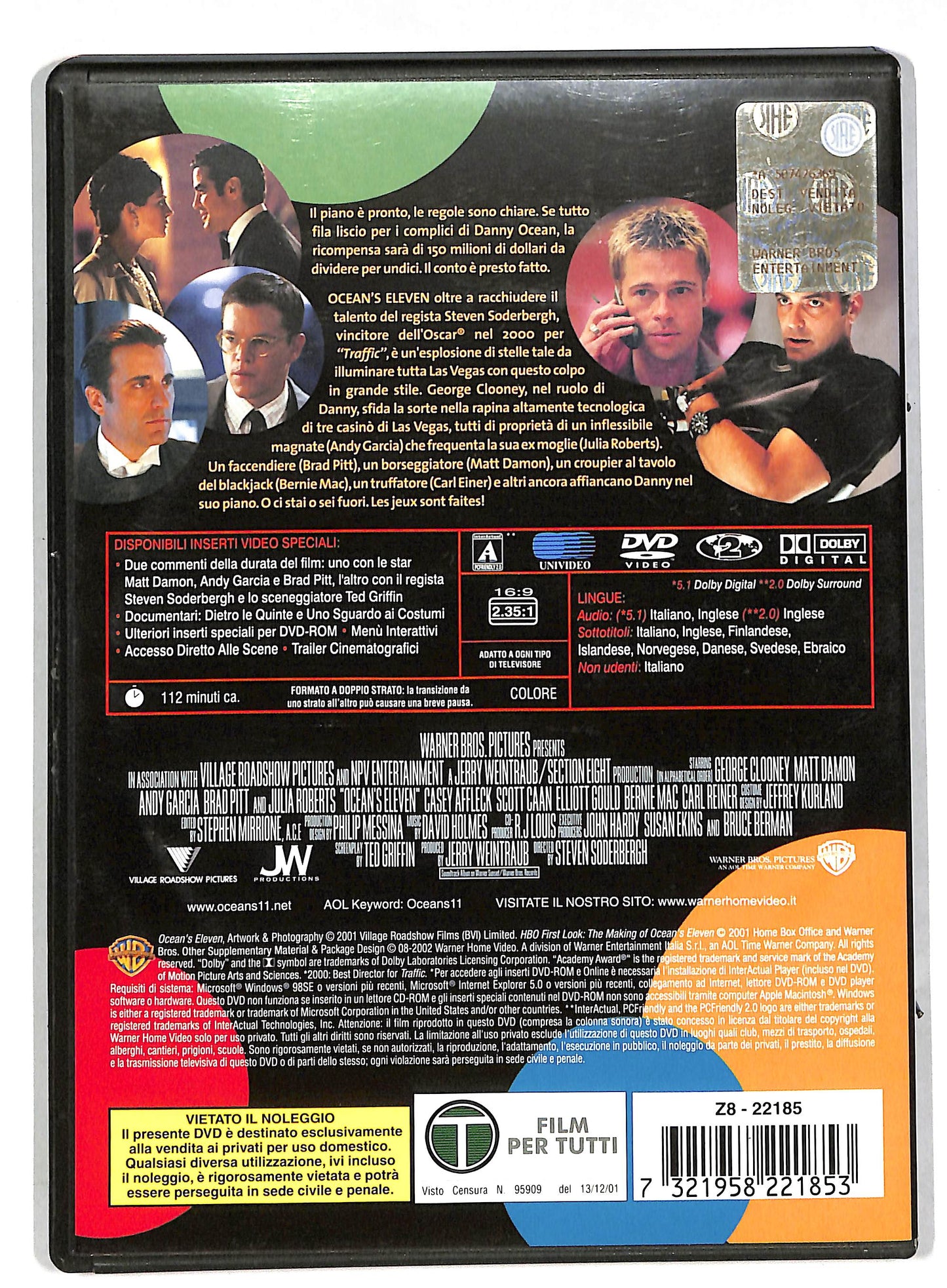 EBOND Ocean's Eleven - Fate il vostro gioco DVD DB568262