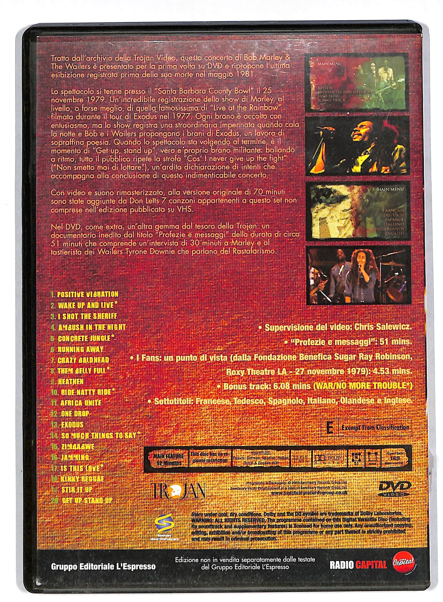 EBOND Bob marley - the legend live EDITORIALE DVD DB568713