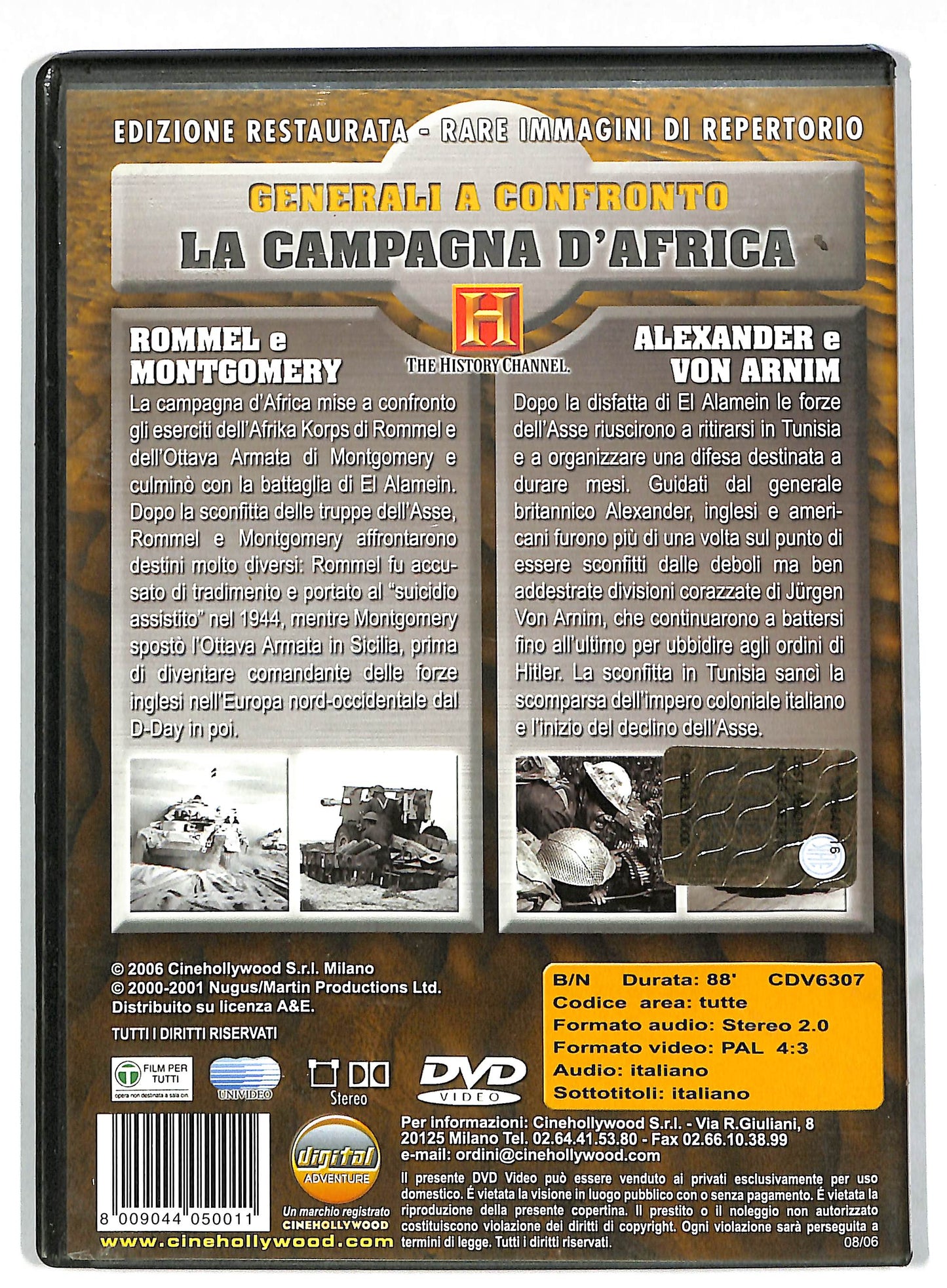 EBOND Generali a confronto - La campagna d'africa DVD DB568733