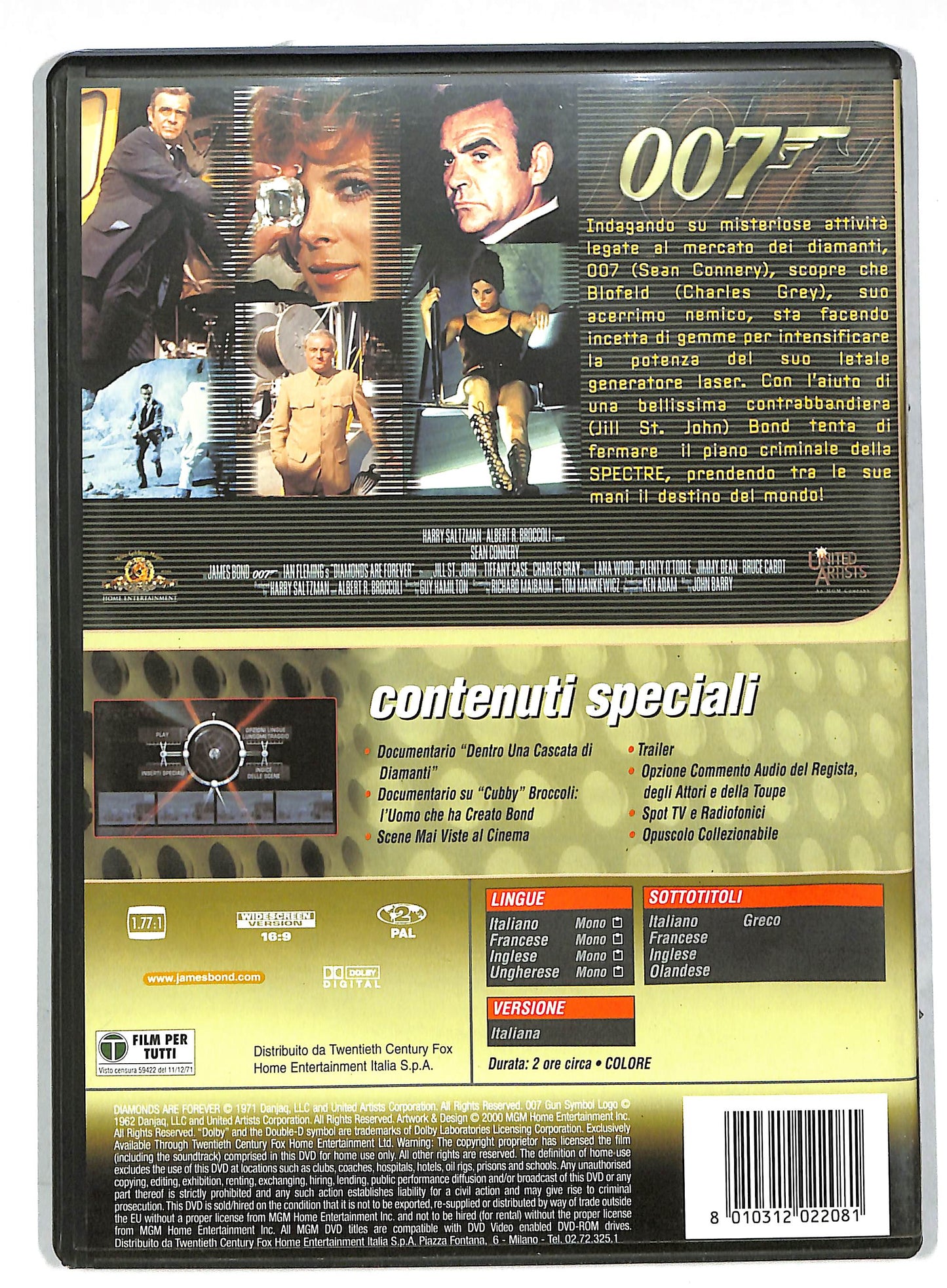 EBOND 007 - Una cascata di diamanti DVD DB568754