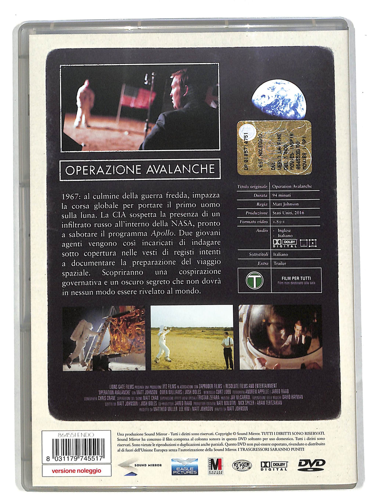 EBOND Operazione Avalanche NOLEGGIO DVD DB571919