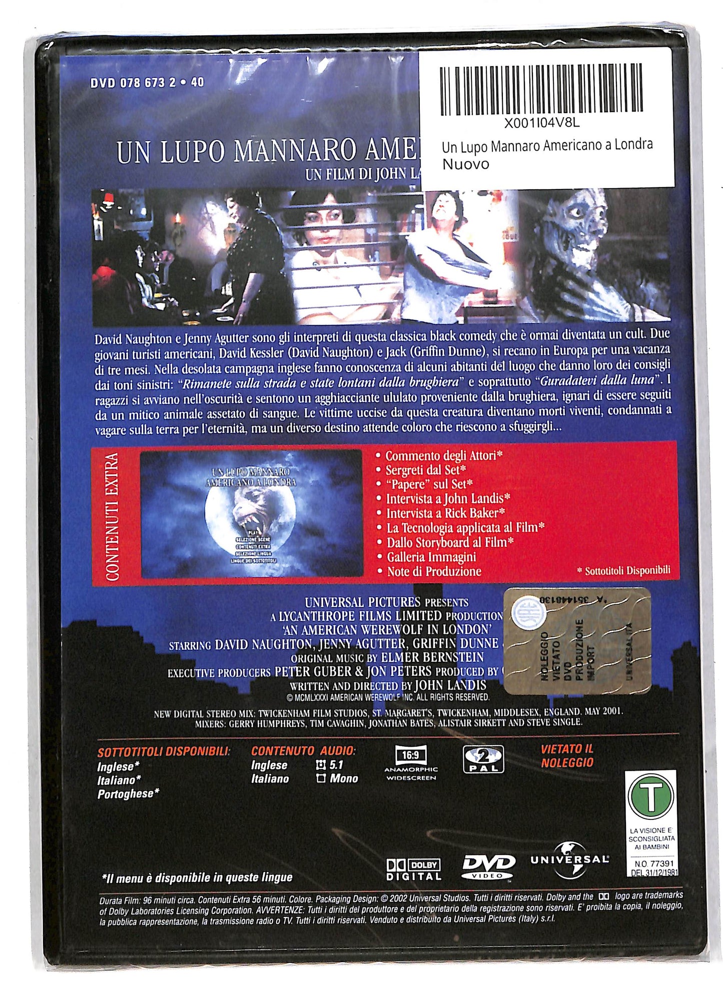 EBOND Un lupo mannaro americano a Londra DVD DB571930