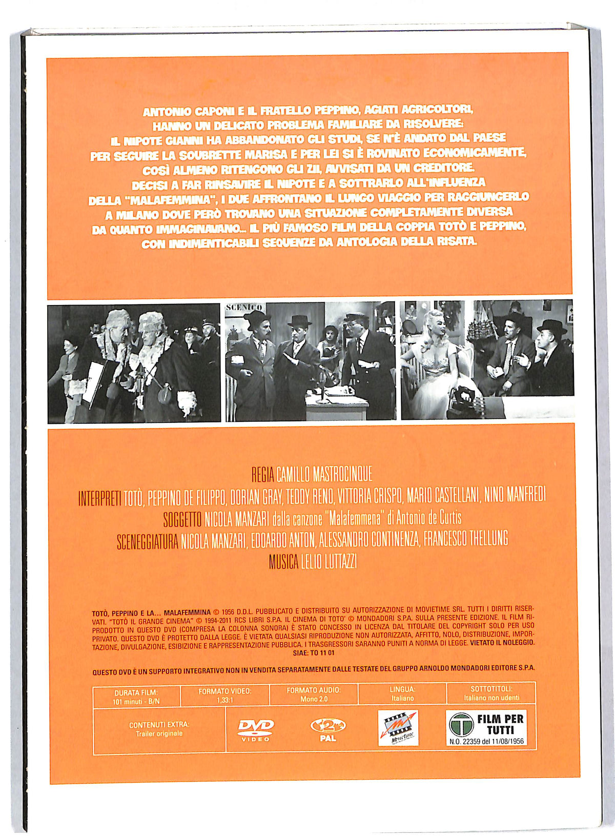 EBOND Toto peppino e la malafemmina EDITORIALE DVD DB573409